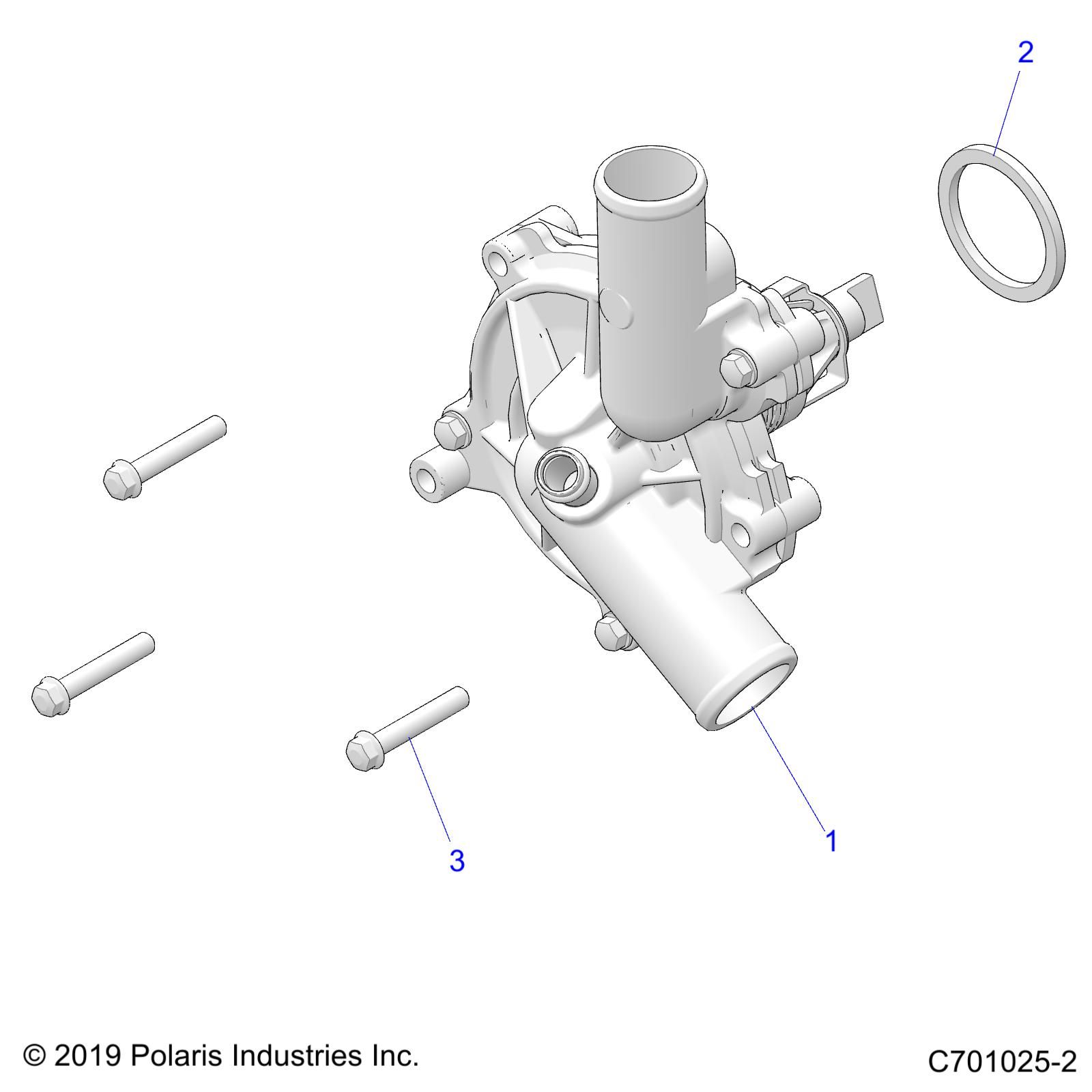 MOTEUR REFROIDISSEMENT POMPE A EAU POUR RZR 900 TRAIL 2022