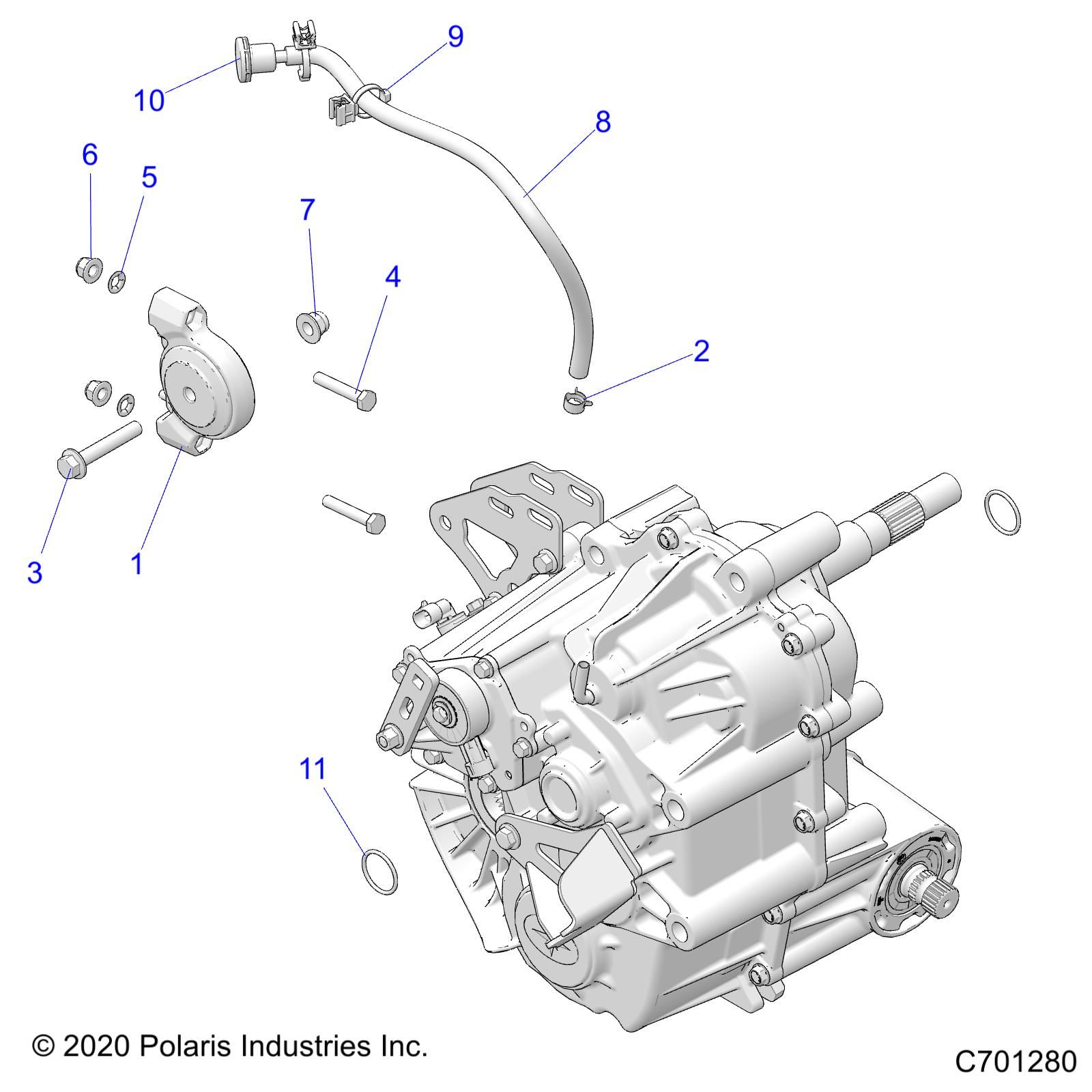 TRANSMISSION MONTAGE BOITE PRINCIPALE POUR RANGER CREW XP 1000 2022