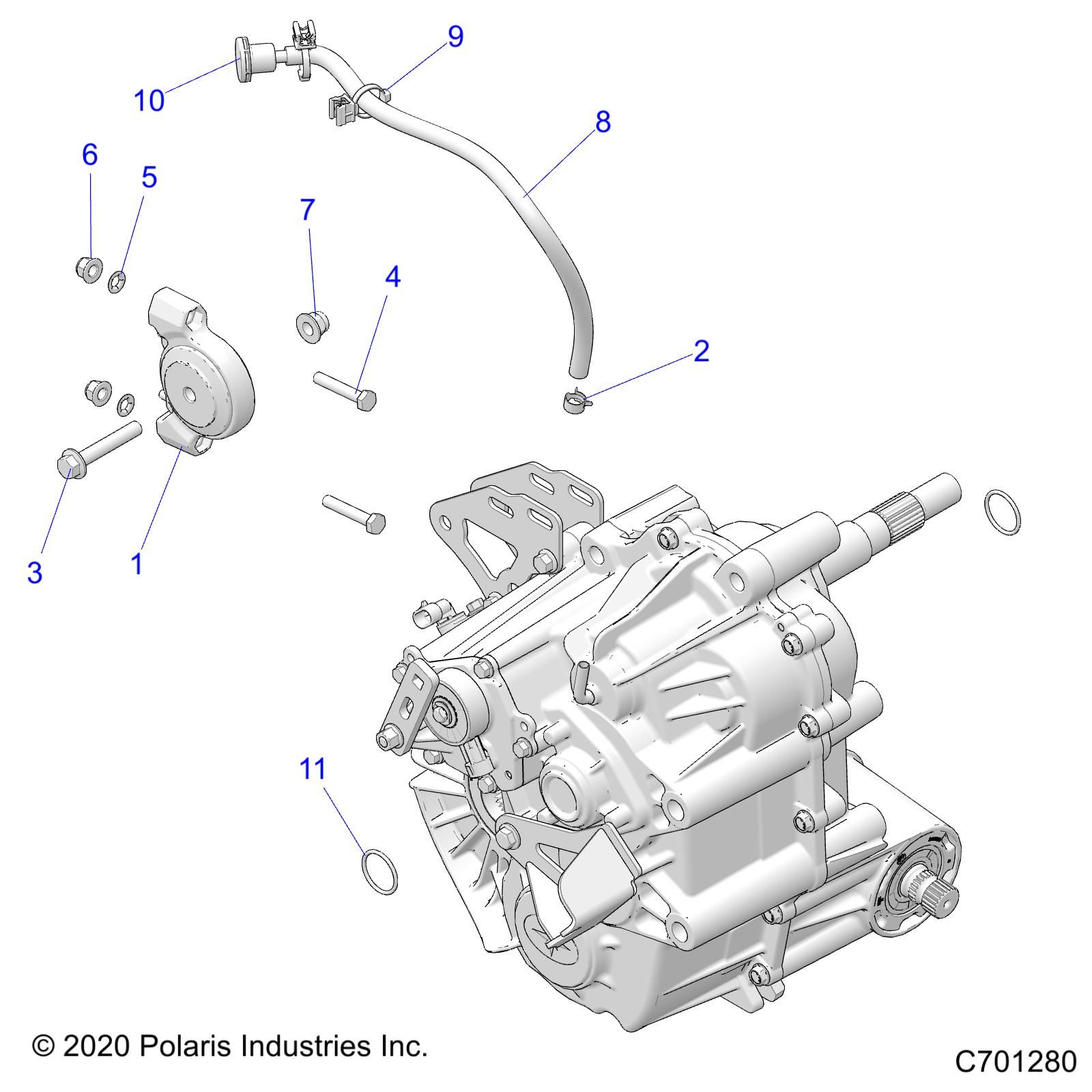 TRANSMISSION MONTAGE BOITE PRINCIPALE POUR RANGER CREW XP 1000 PREMIUM R03 2023