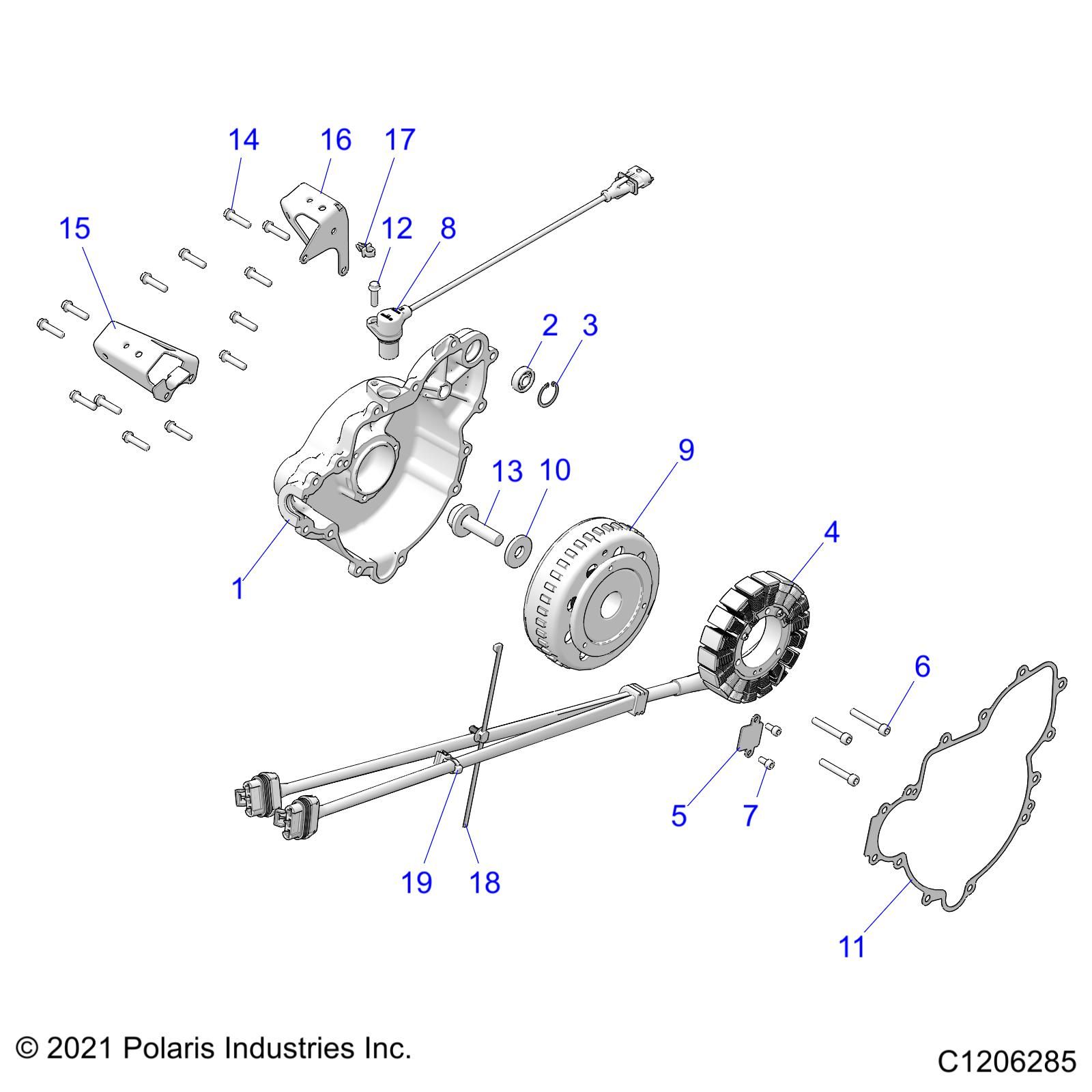 MOTEUR STATOR ET VOLANT MOTEUR POUR RZR PRO XP 4 PREMIUM 2022