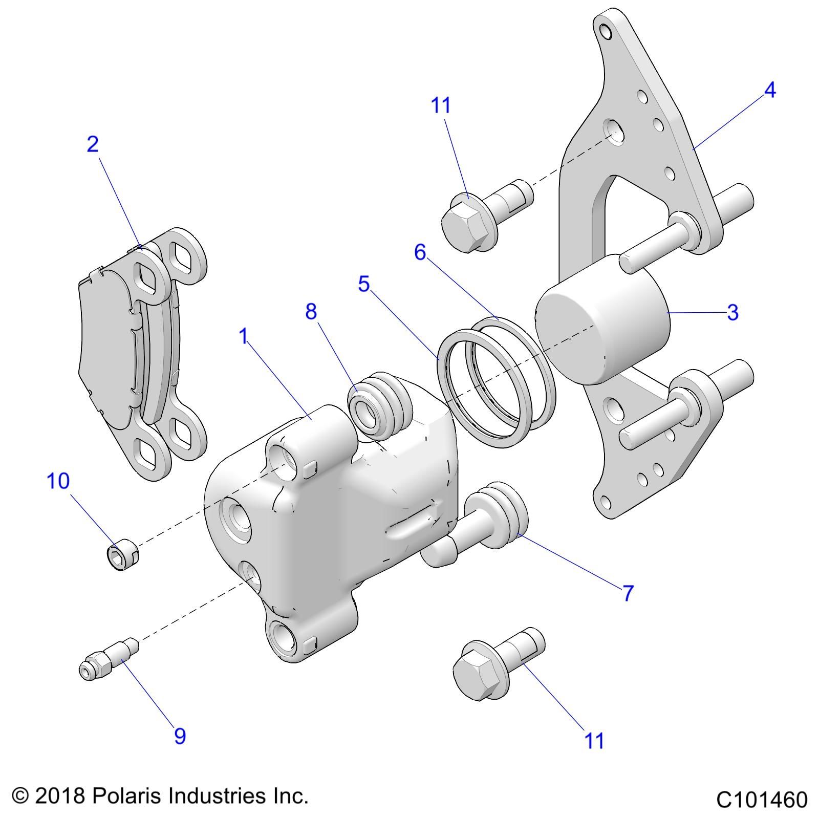 FREINS ETRIER AVANT POUR SCRAMBLER XP 1000 55 LLP 49S 2025