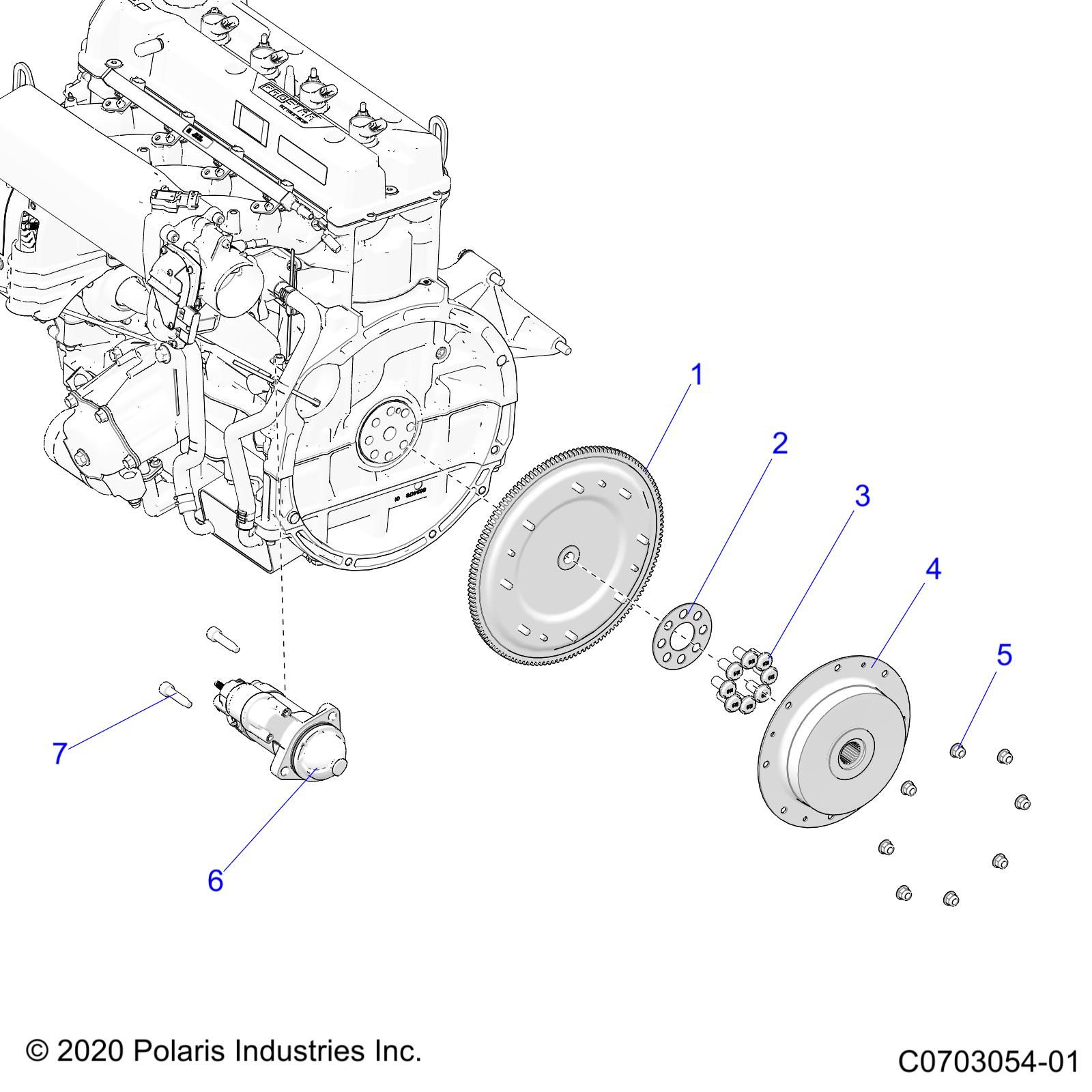 ENGINE STARTER FLYWHEEL POUR RZR PRO R 2022