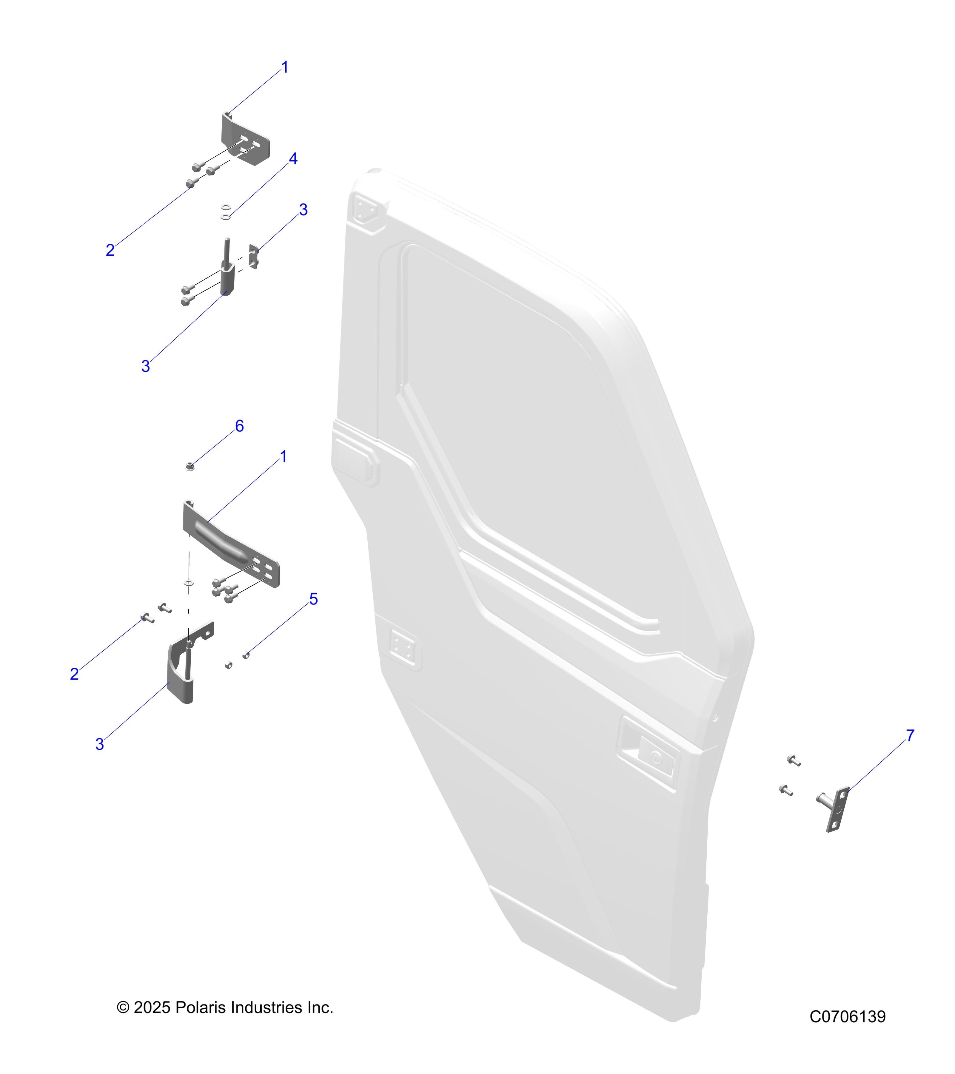 CARROSSERIE PORTE MONTAGE POUR RANGER 1000 XP NSTR ULTIMATE 2025