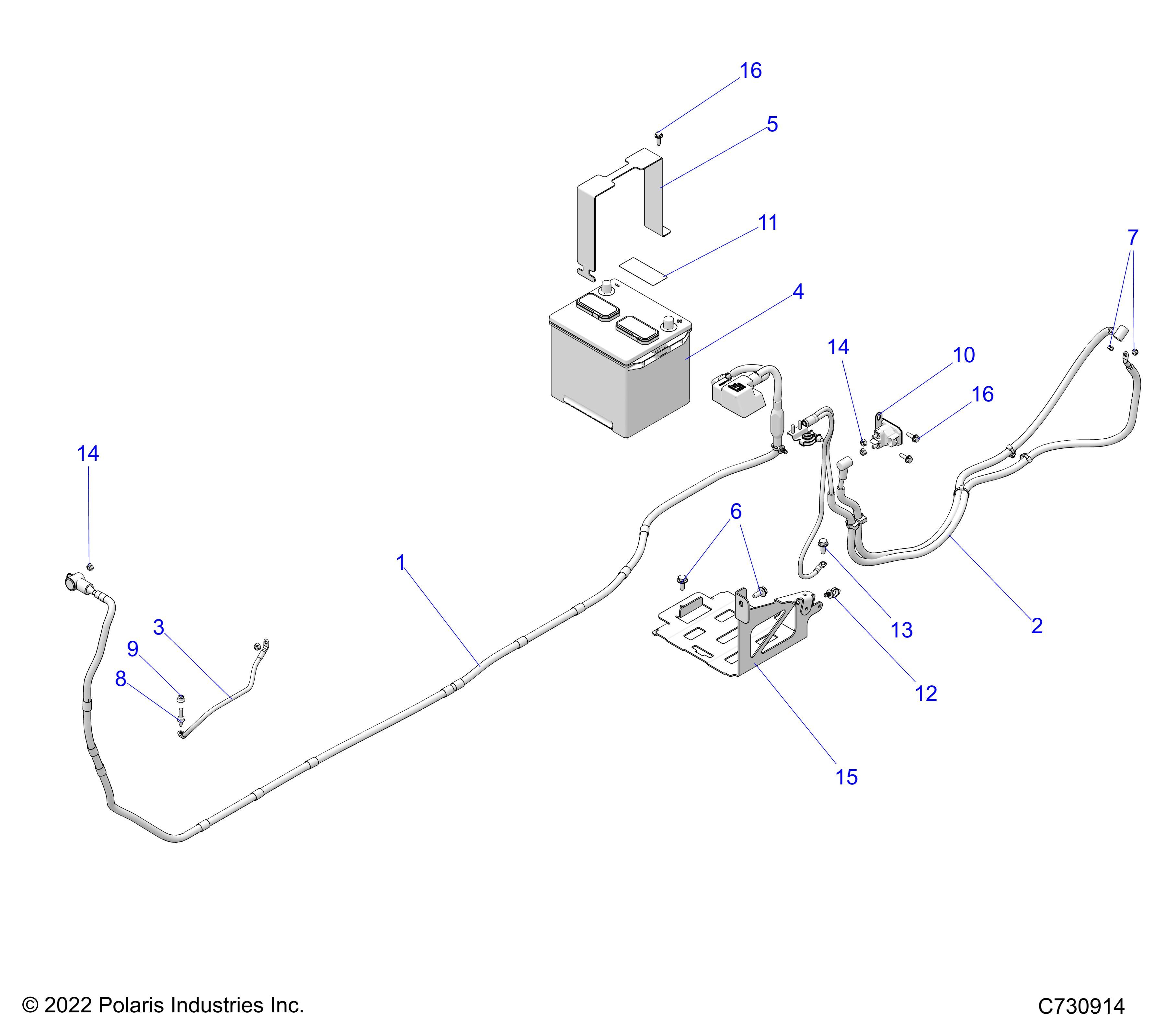 ELECTRIQUE BATTERIE POUR RANGER CREW XP 1000 TEXAS EDITION R01 2023