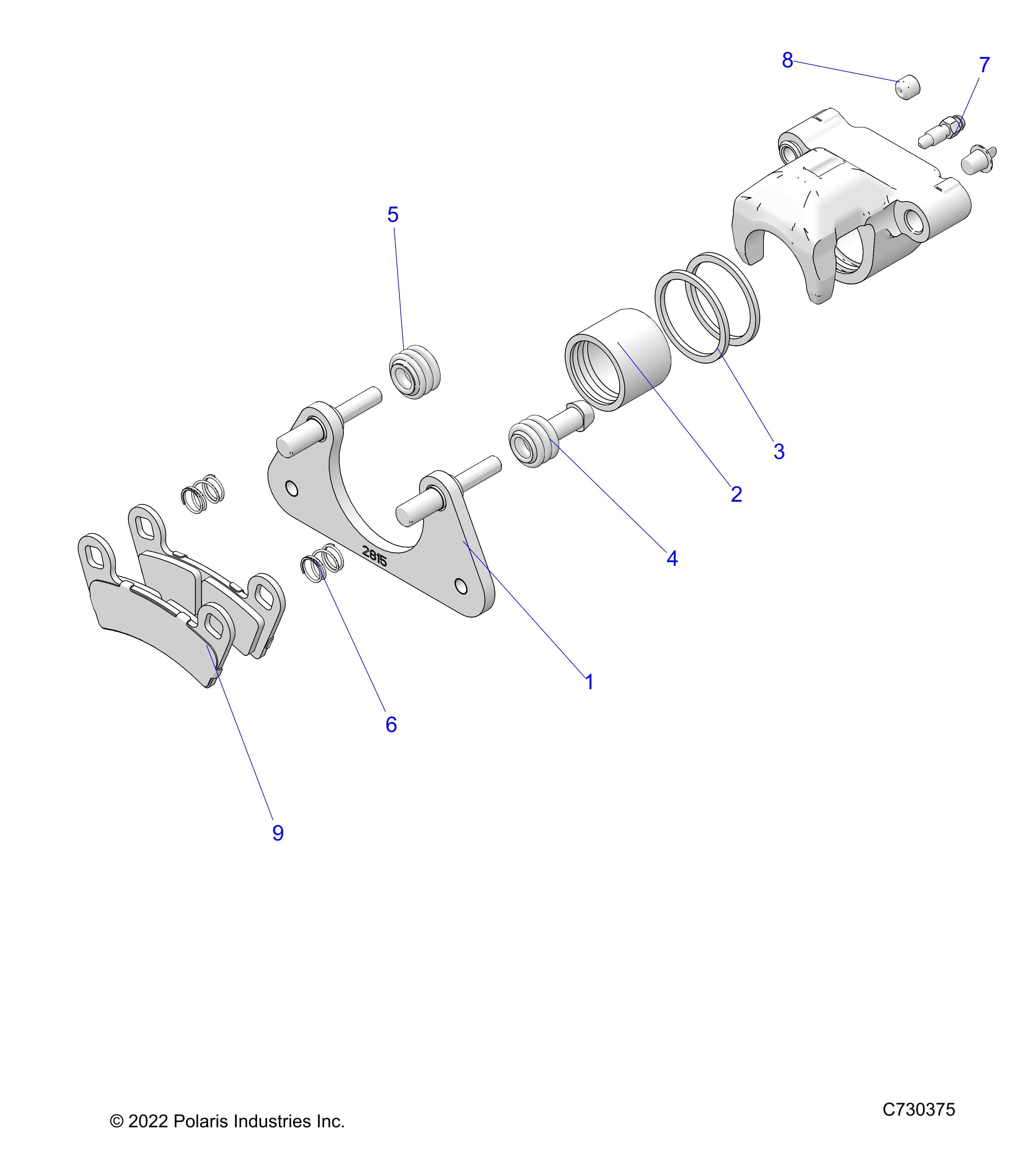 FREINS ETRIER ARRIERE POUR RANGER DIESEL HD EPS DLX EUTRACTORAU R02 2023