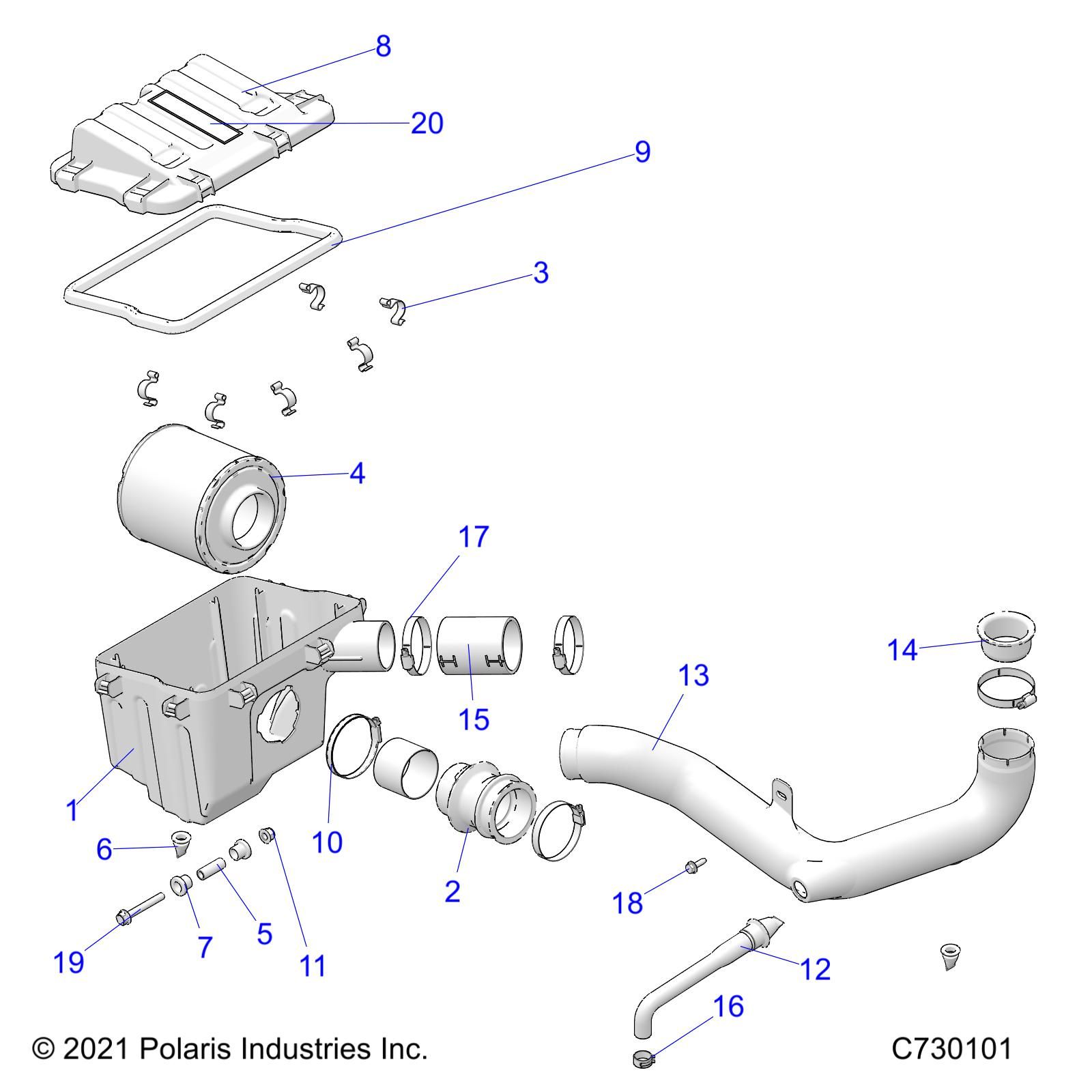 MOTEUR SYSTEME DADMISSION DAIR POUR RANGER 570 R02 2022