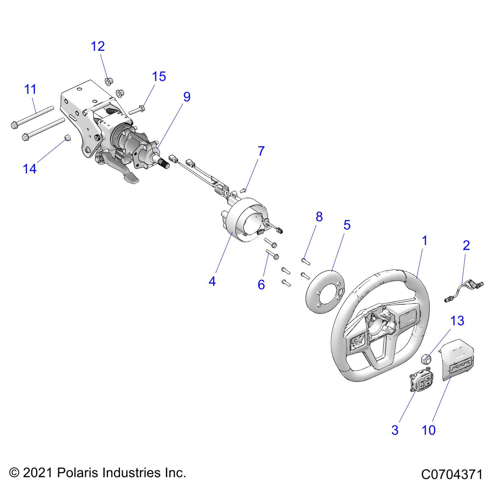 STEERING UPPER PREMIUMDELUXE POUR RZR PRO XP 4 PREMIUM R01 2023