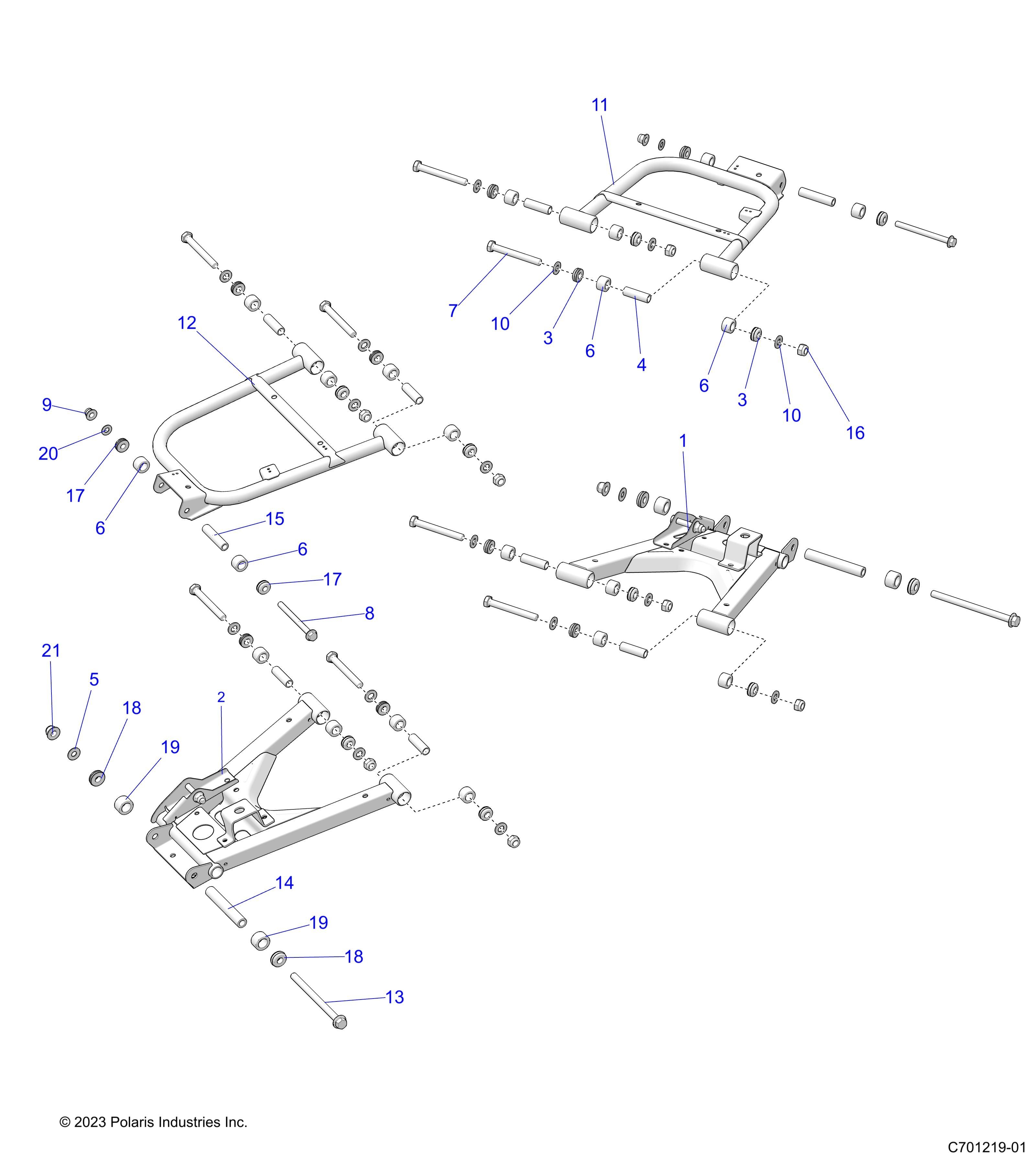 SUSPENSION BRAS DE CONTROLE ARRIERE POUR RANGER 1000 XP 2025