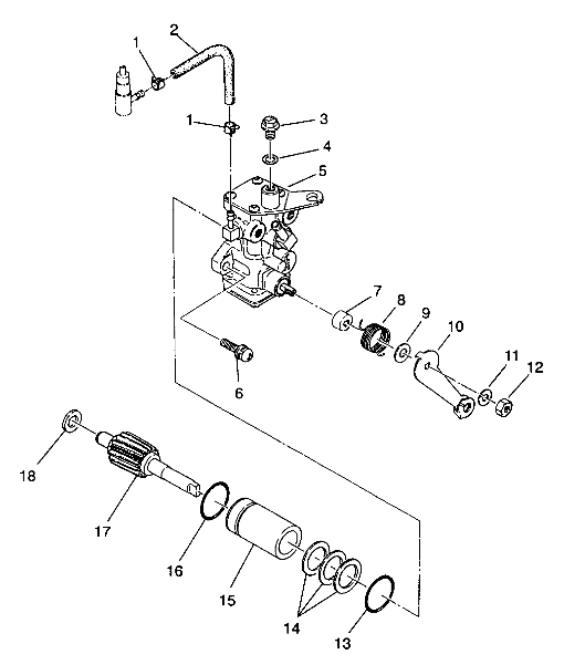 CARROSSERIE ASSEMBLAGE POMPE A HUILE POUR 250 2X4 1993