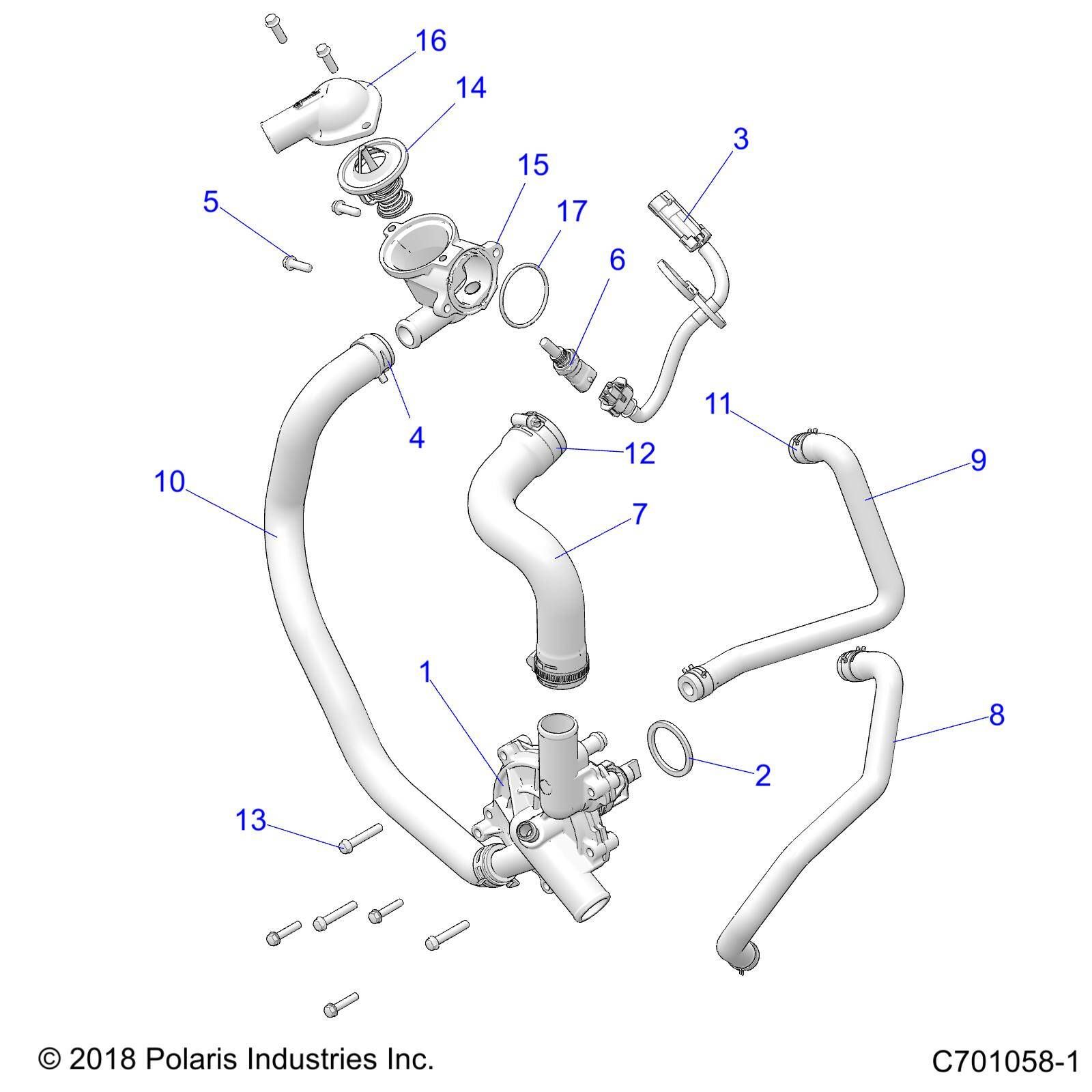 MOTEUR POMPE A EAU ET BYPASS POUR RZR XP 1000 RCPREMIUM 2022