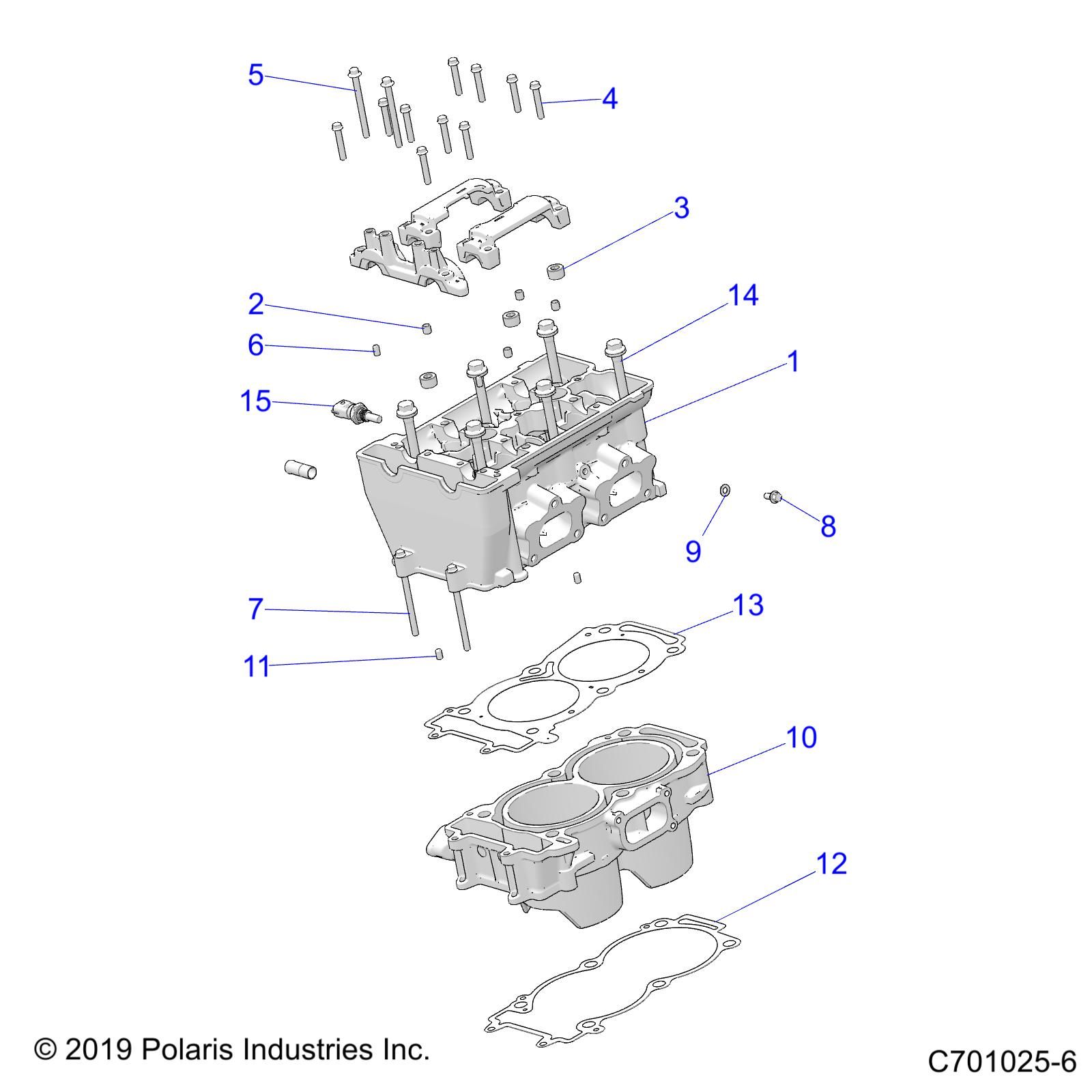 MOTEUR TETE DE CYLINDRE POUR RZR 900 TRAIL 2022