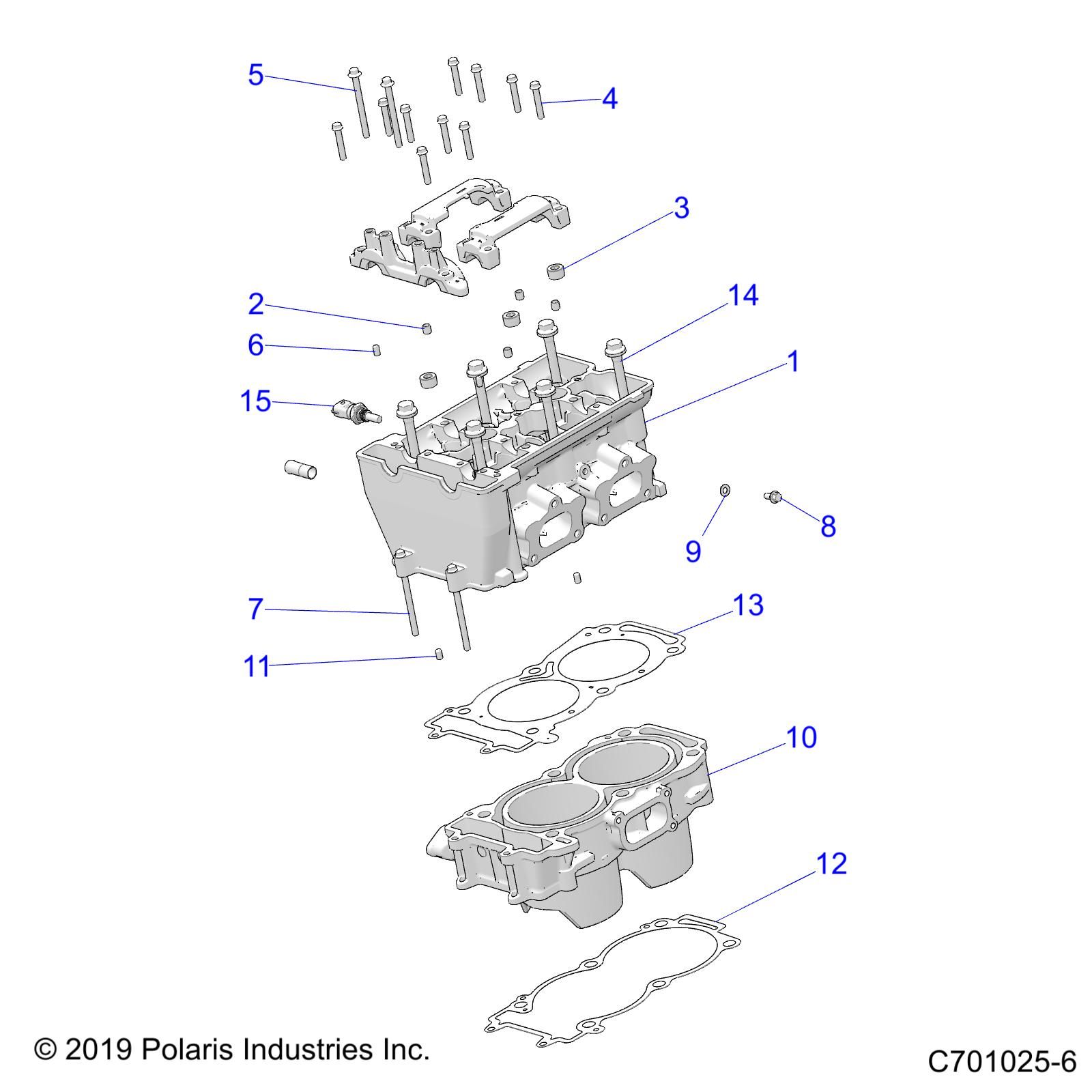 MOTEUR TETE DE CYLINDRE POUR RZR 900 TRAIL R02 2023