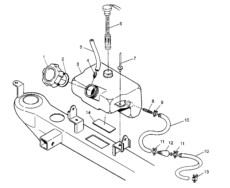 CARROSSERIE RESERVOIR DHUILE POUR 300 2X4 1994