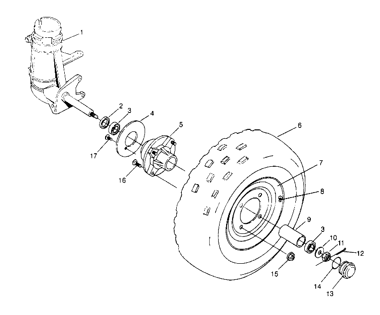 ROUES ROUE AVANT POUR 300 2X4 1994
