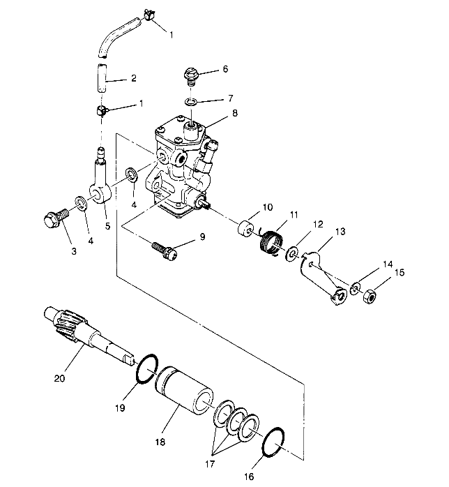CARROSSERIE POMPE A HUILE POUR 300 2X4 1994