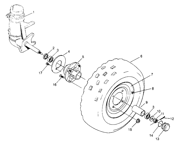 ROUES ROUE AVANT POUR 400L 2X4 1994
