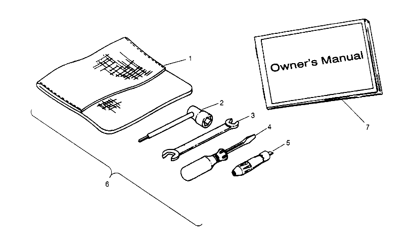 REFERENCES TROUSSE A OUTILS POUR 400L 2X4 1994