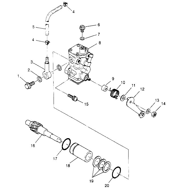CARROSSERIE ASSEMBLAGE POMPE A HUILE POUR 300 4X4 1994
