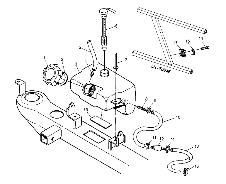 CARROSSERIE RESERVOIR DHUILE POUR 400L 4X4 1994