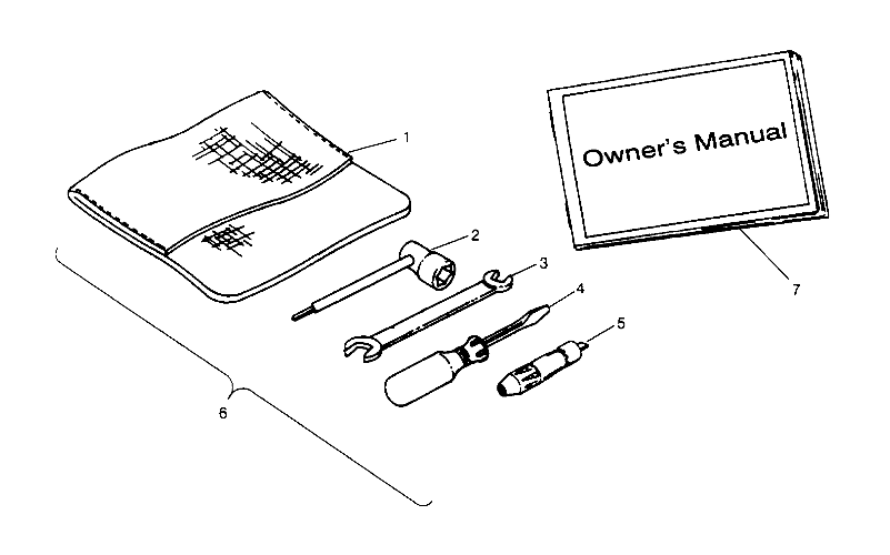 REFERENCES TROUSSE A OUTILS POUR 400L 4X4 1994