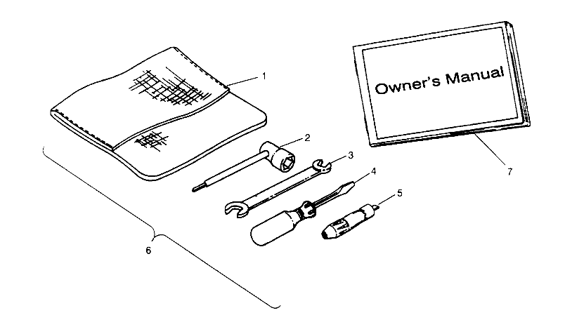 REFERENCES TROUSSE A OUTILS POUR 400L 6X6 1994