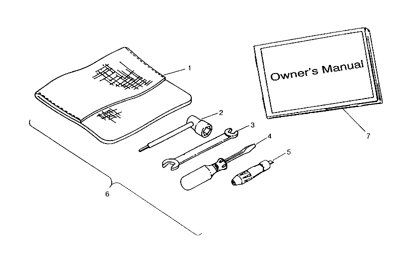 REFERENCES TROUSSE A OUTILS POUR NORWEGIAN 400L 6X6 1994
