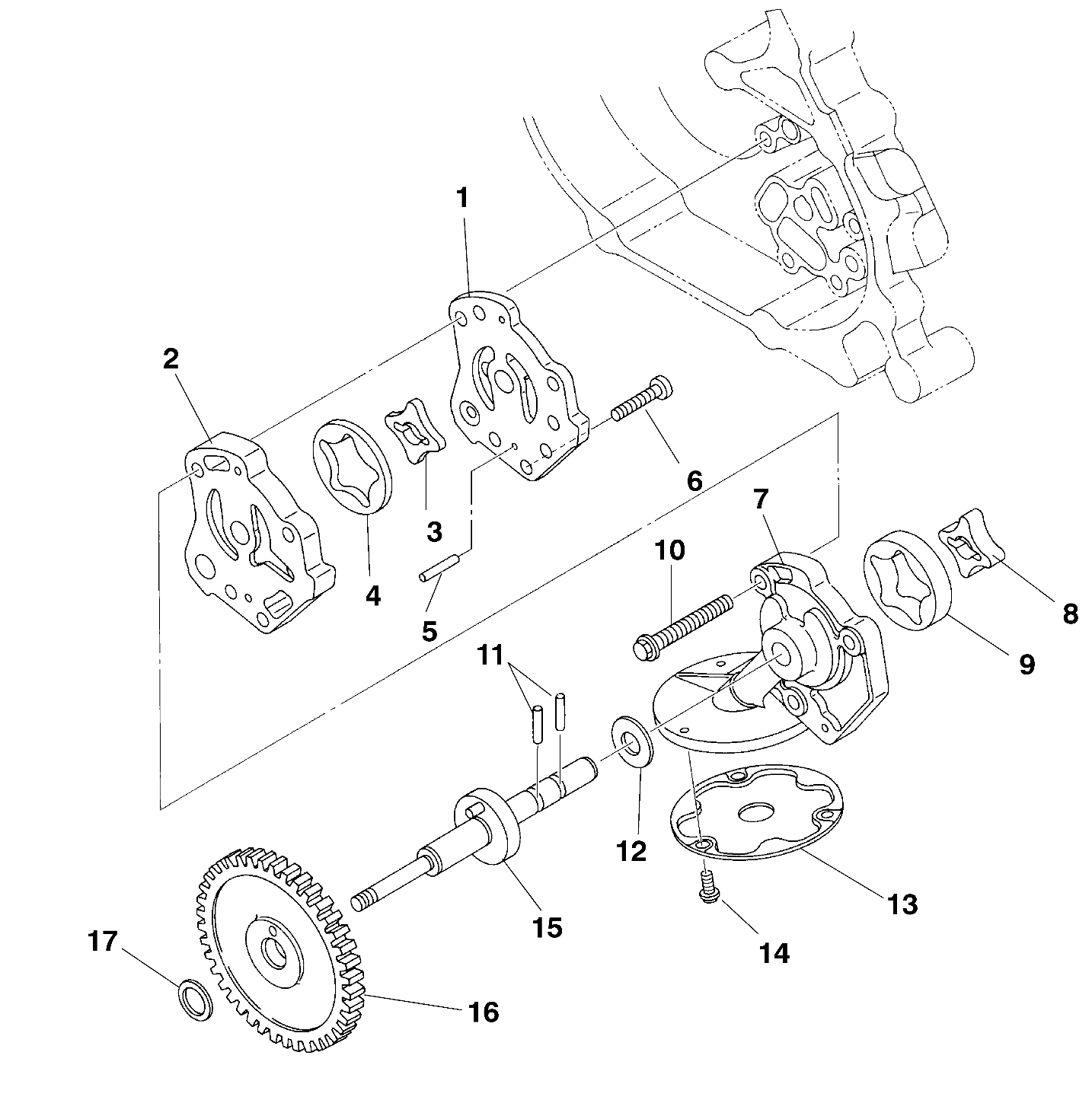 CARROSSERIE POMPE A HUILE POUR MAGNUM 4X4 1995