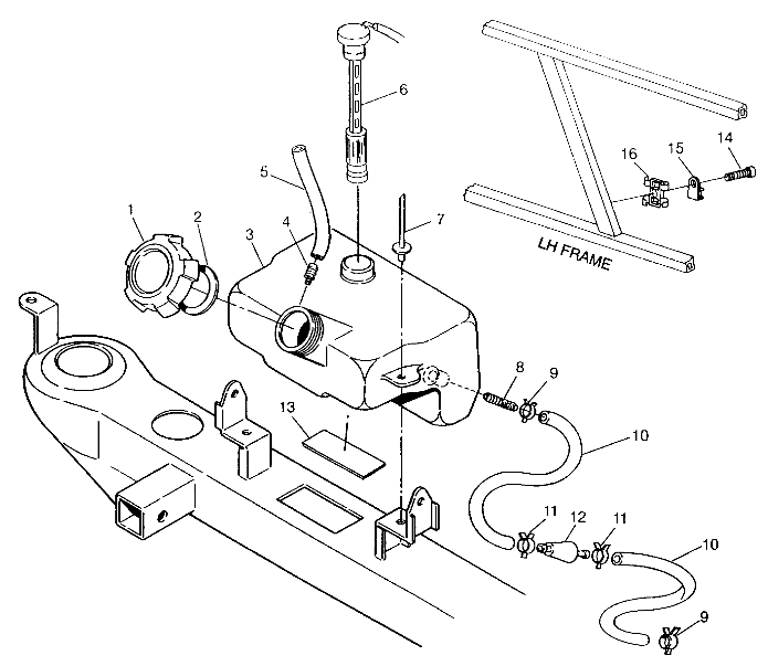 CARROSSERIE RESERVOIR DHUILE POUR NORWEGIAN 400L 4X4 1994