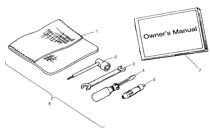 REFERENCES TROUSSE A OUTILS POUR NORWEGIAN 400L 4X4 1994