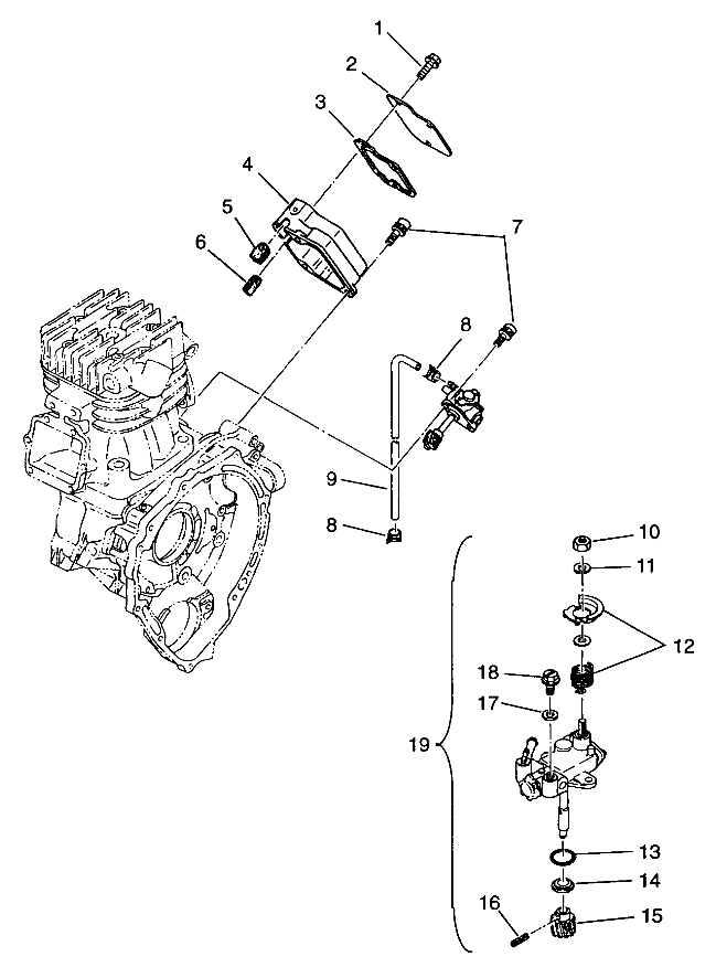 CARROSSERIE POMPE A HUILE POUR SPORT 400L 1994