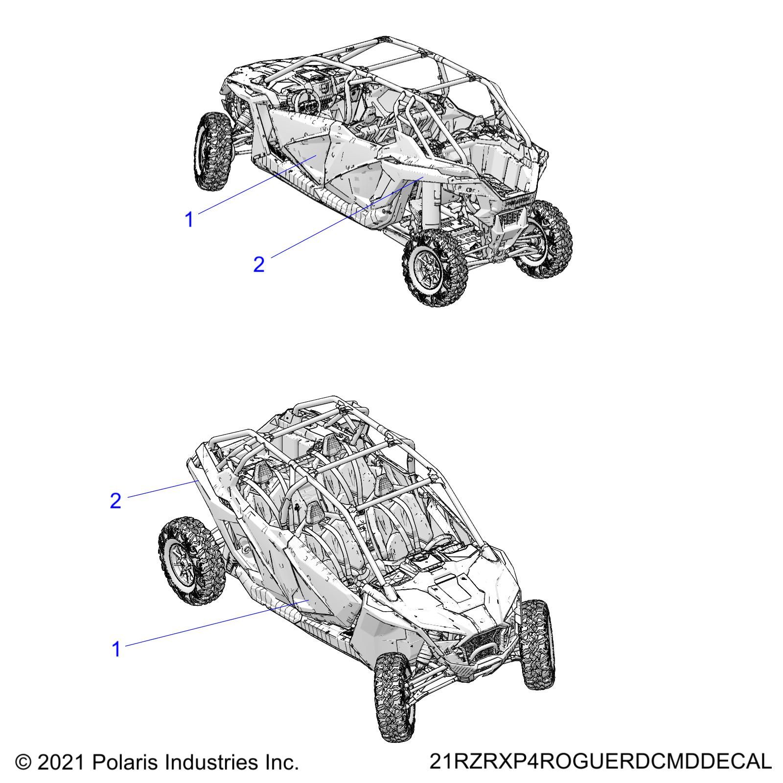 CARROSSERIE AUTOCOLLANTS DESIGN POUR RZR PRO XP ULTIMATE ROCKFORD LE 2021