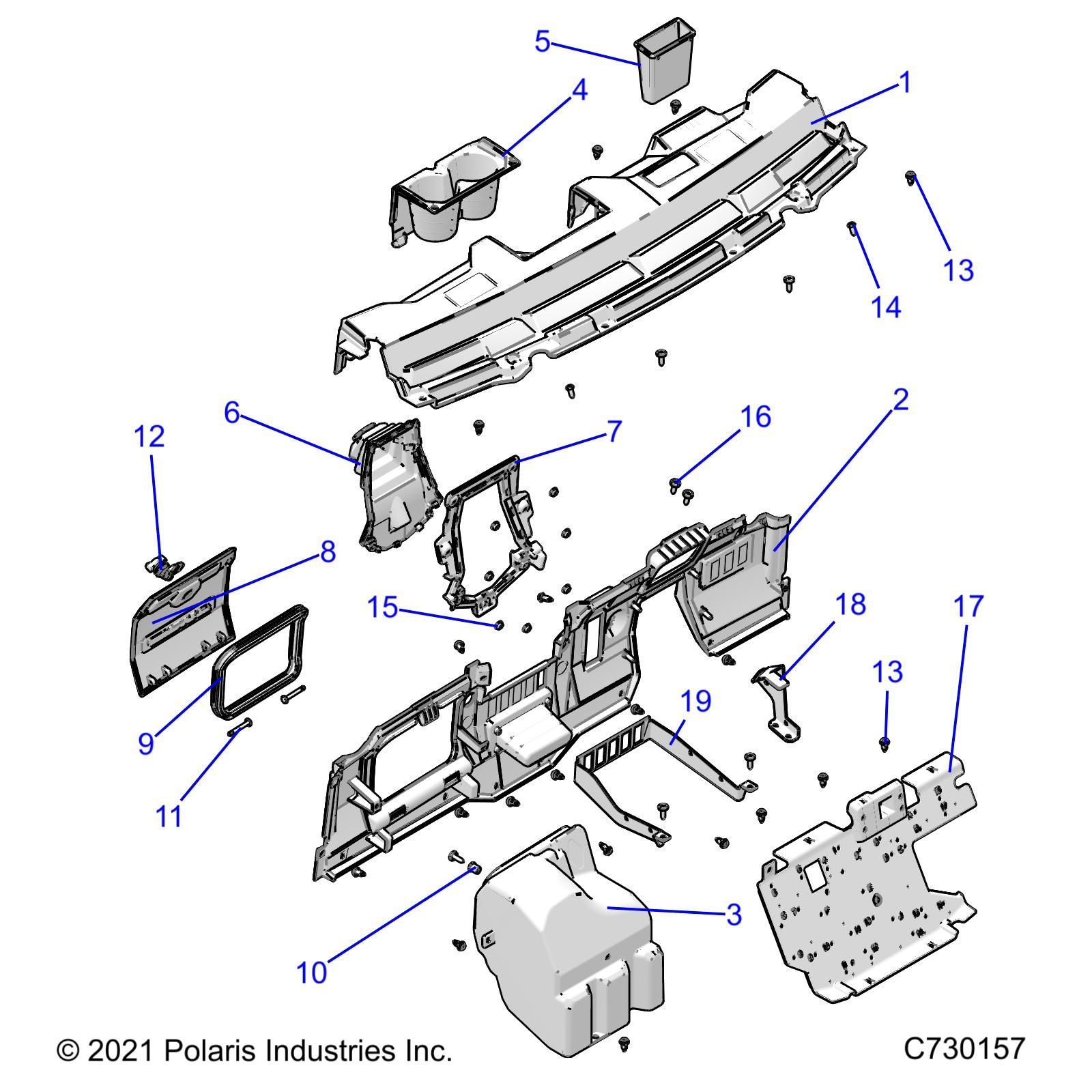 CARROSSERIE TABLEAU DE BORDS POUR RANGER 570 2022