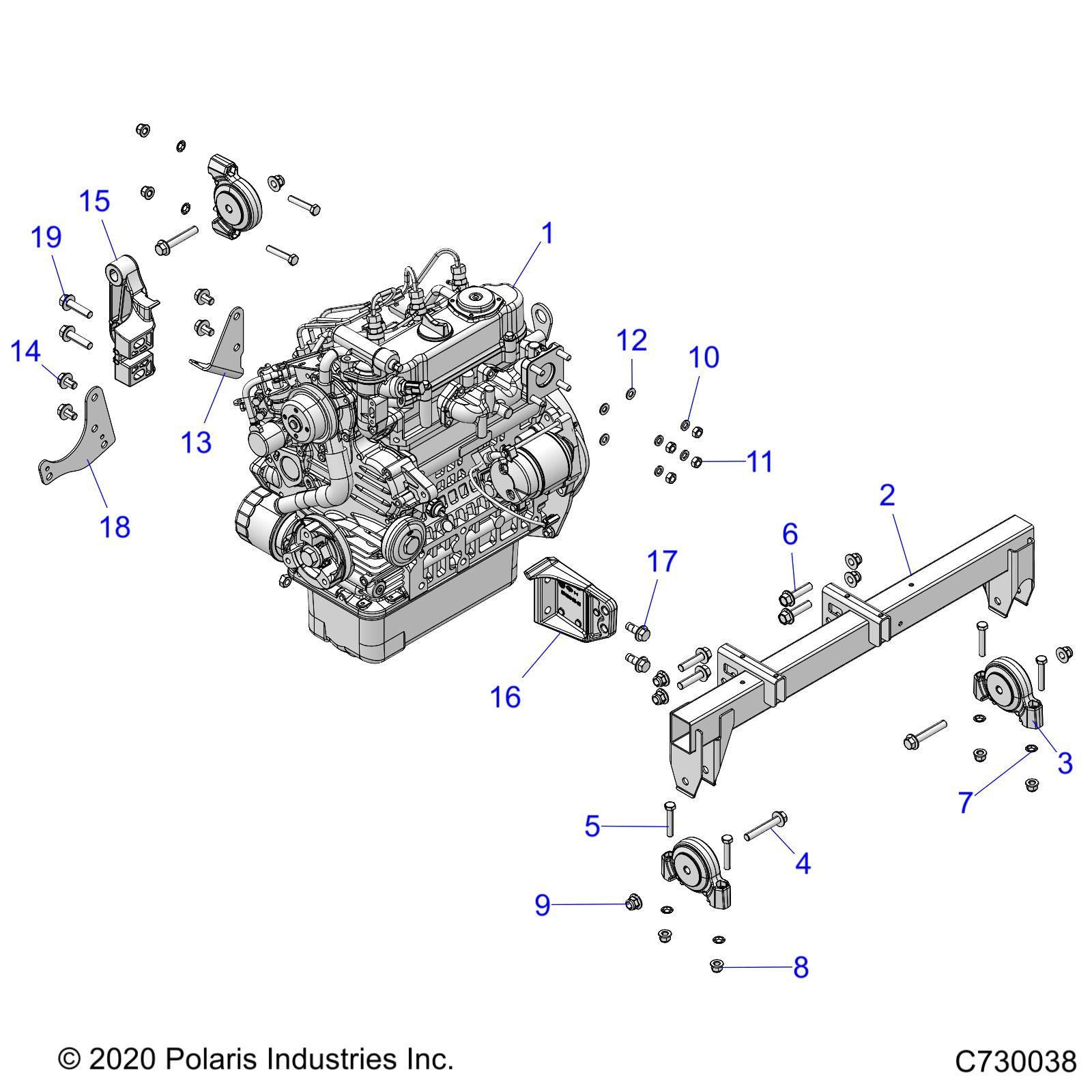 MOTEUR MONTAGE POUR RANGER DIESEL HD EPS DLX EUTRACTORAU 2023
