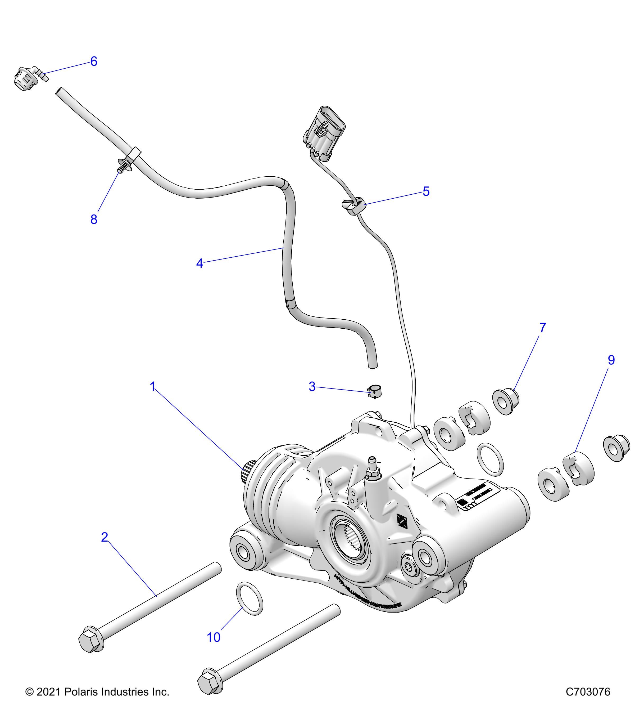 TRANSMISSION MONTAGE BOITE AVANT POUR RZR XP 4 1000 PREMIUM EVAP R01 2024