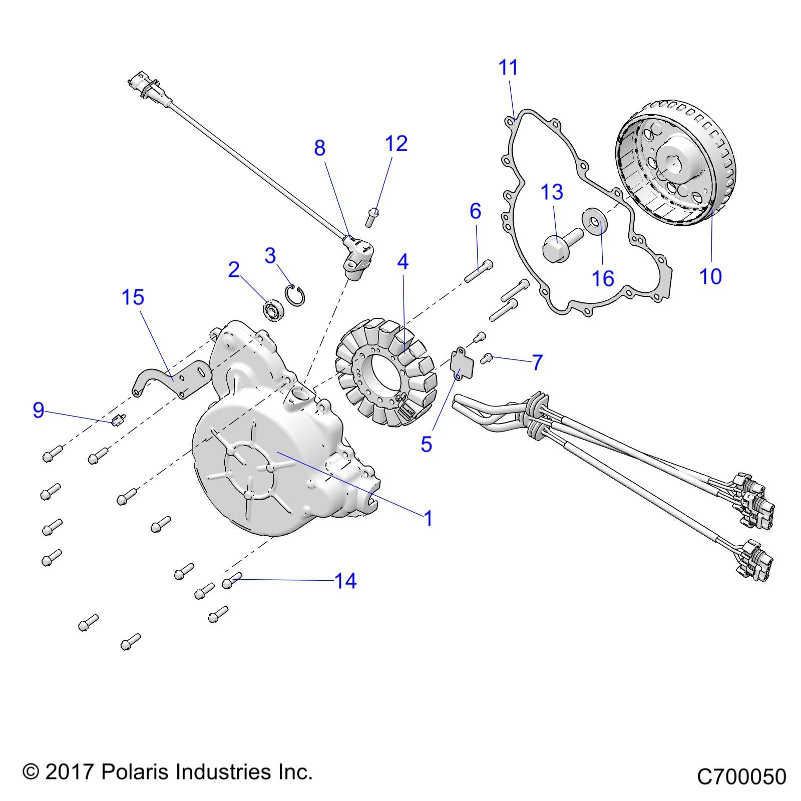 MOTEUR STATOR ET VOLANT MOTEUR POUR GENERAL 1000 DELUXE EPS 2022