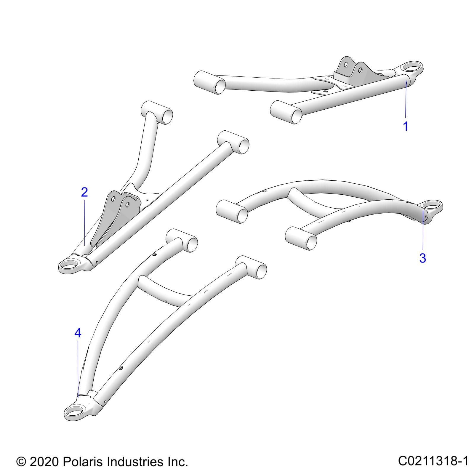 SUSPENSION BRAS AVANT POUR SPORTSMAN XP 1000 48 LE RIDE COMMAND R01 2023