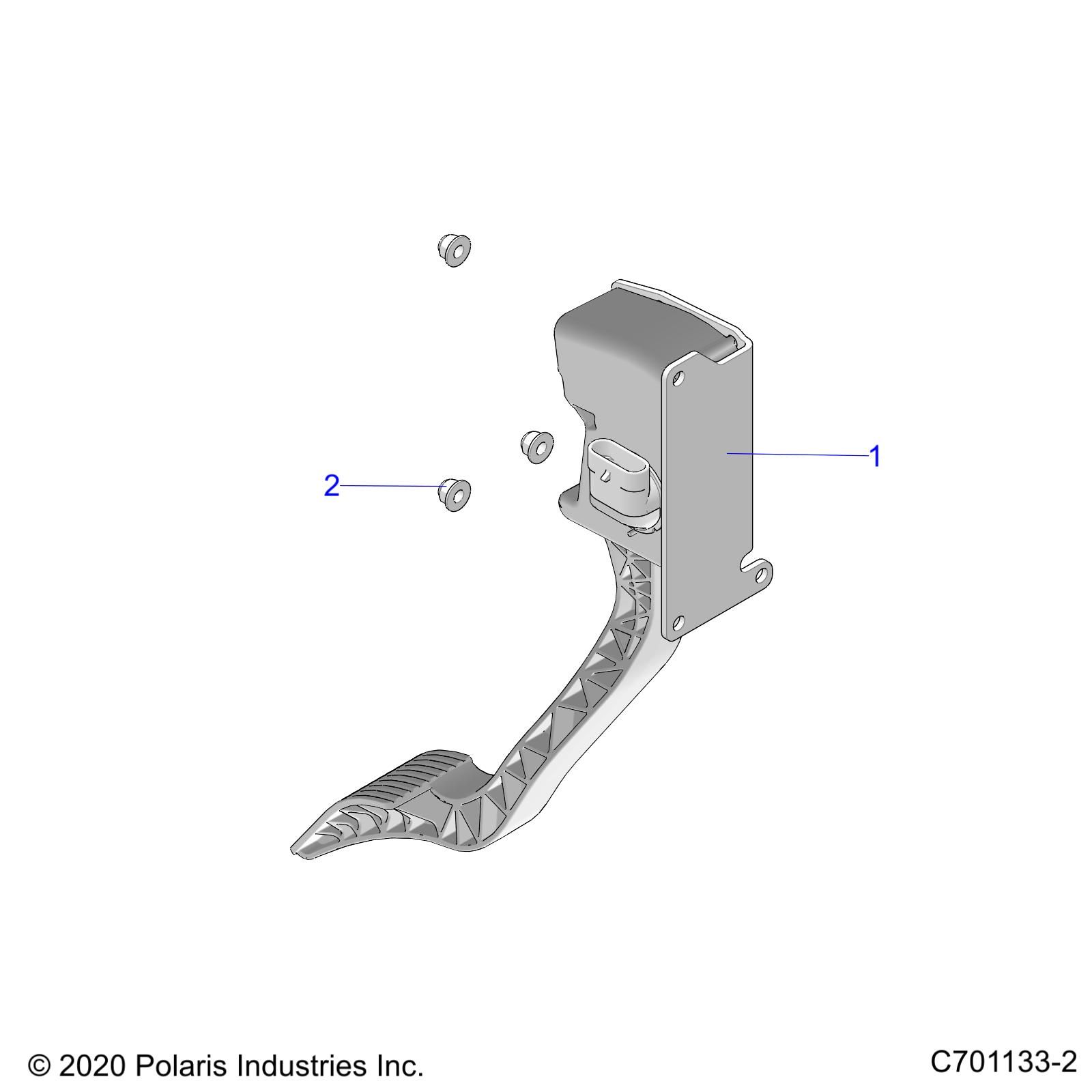 MOTEUR PEDALE DACCELERATEUR POUR GENERAL 1000 DELUXE EPS 2021