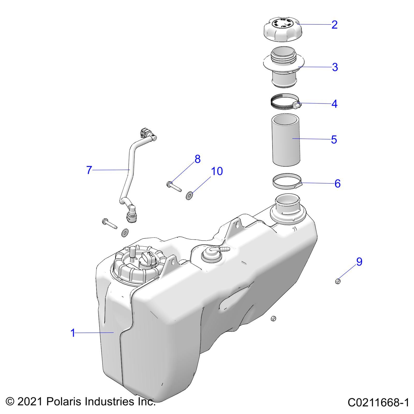 MOTEUR CIRCUIT ET RESERVOIR DE CARBURANT POUR SPORTSMAN 850 HIGH LIFTER R01 2023