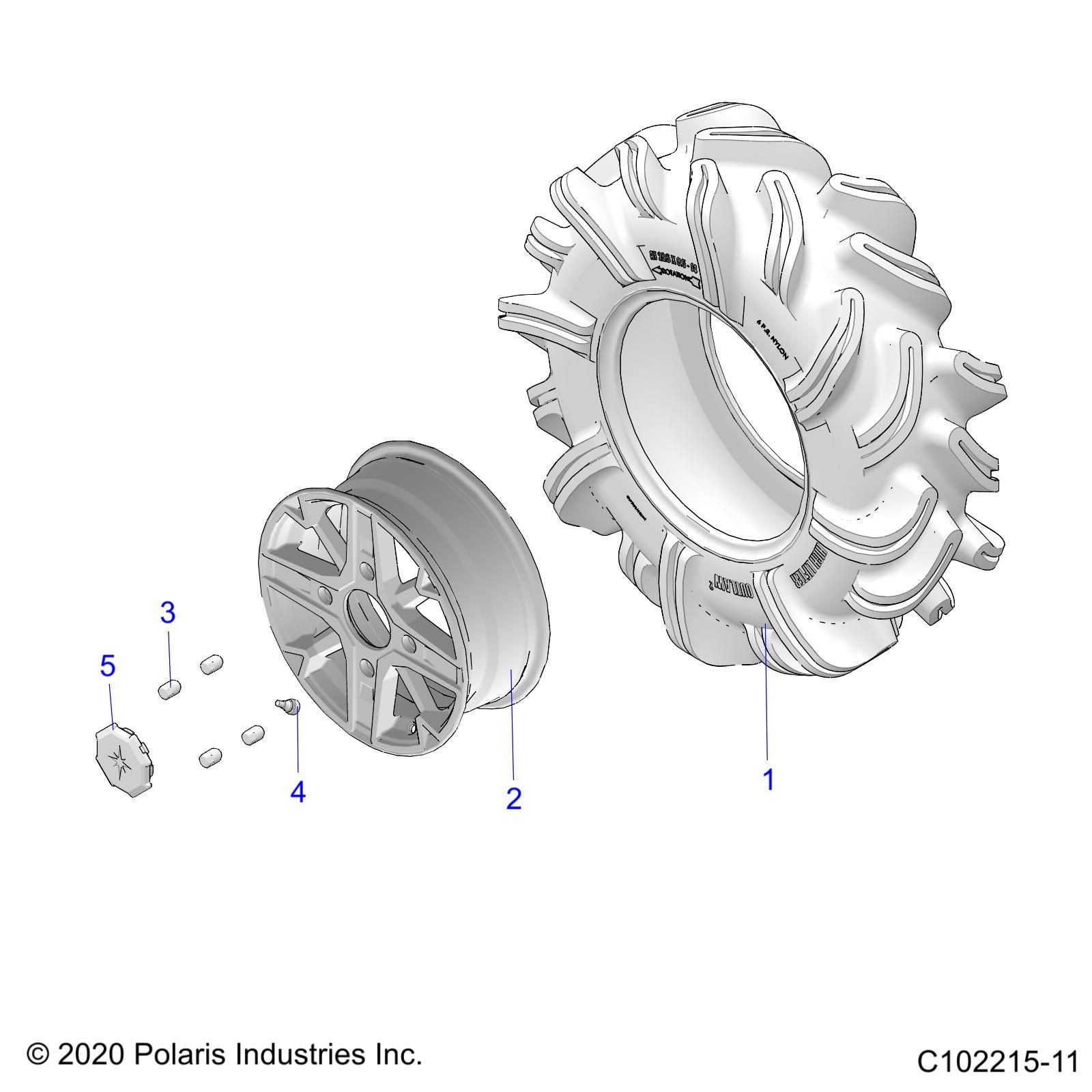 ROUES ROUES AVANT POUR SPORTSMAN 850 HIGH LIFTER R01 2023