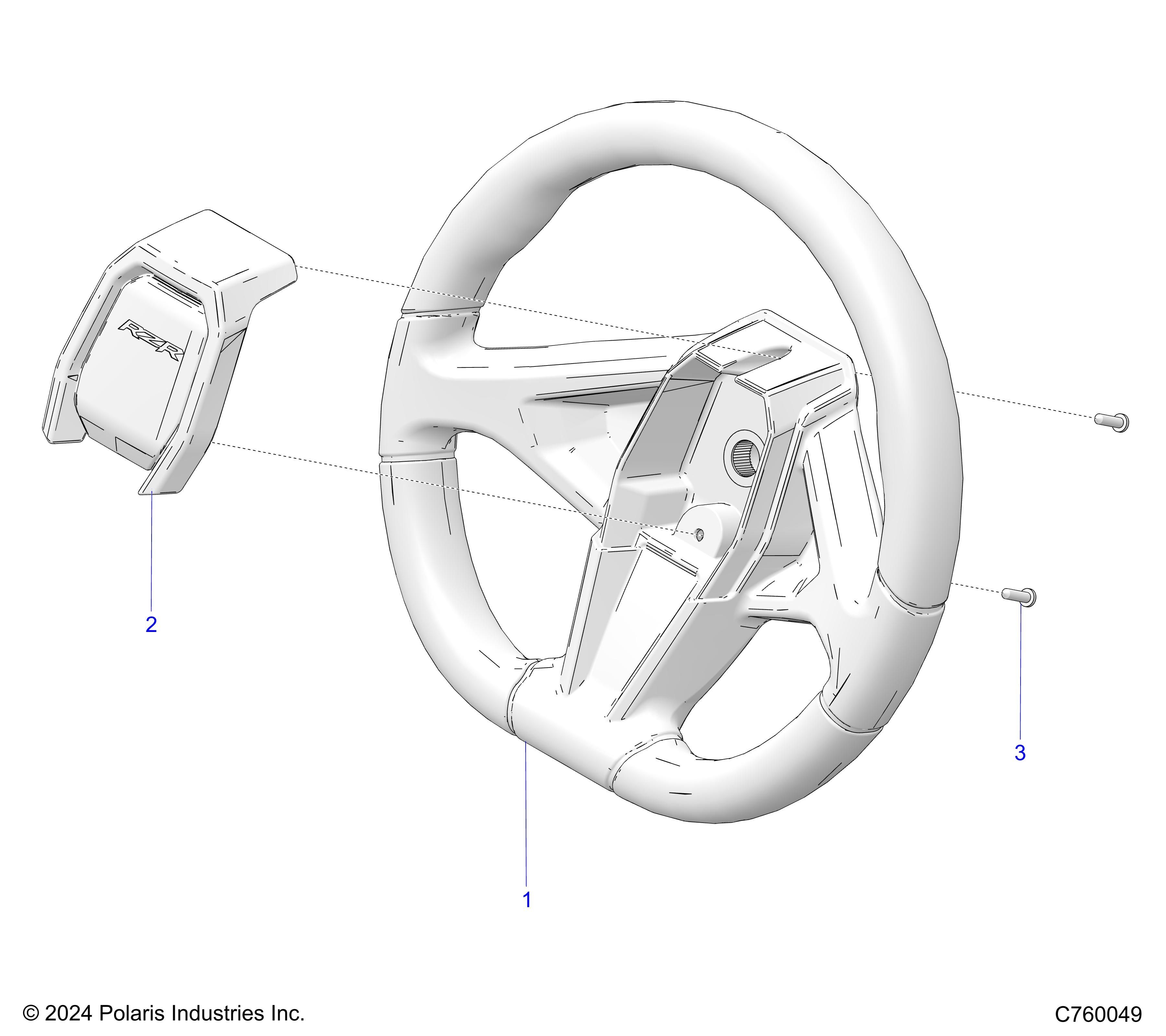 DIRECTION VOLANT POUR RZR PRO S PREMIUM 2025