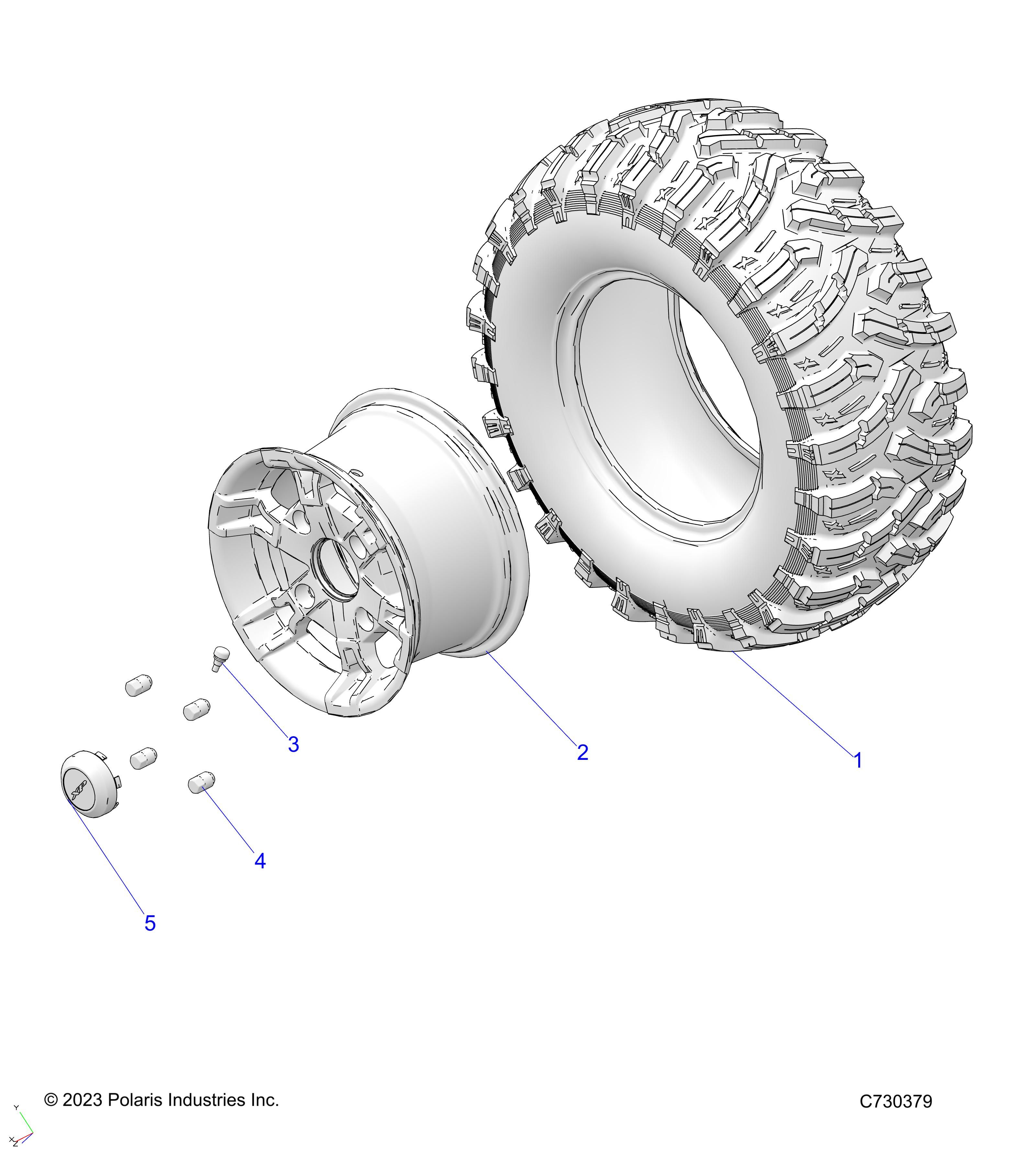 ROUES ROUES ARRIERE POUR RANGER EV FULLSIZE PREMIUM R01 2023