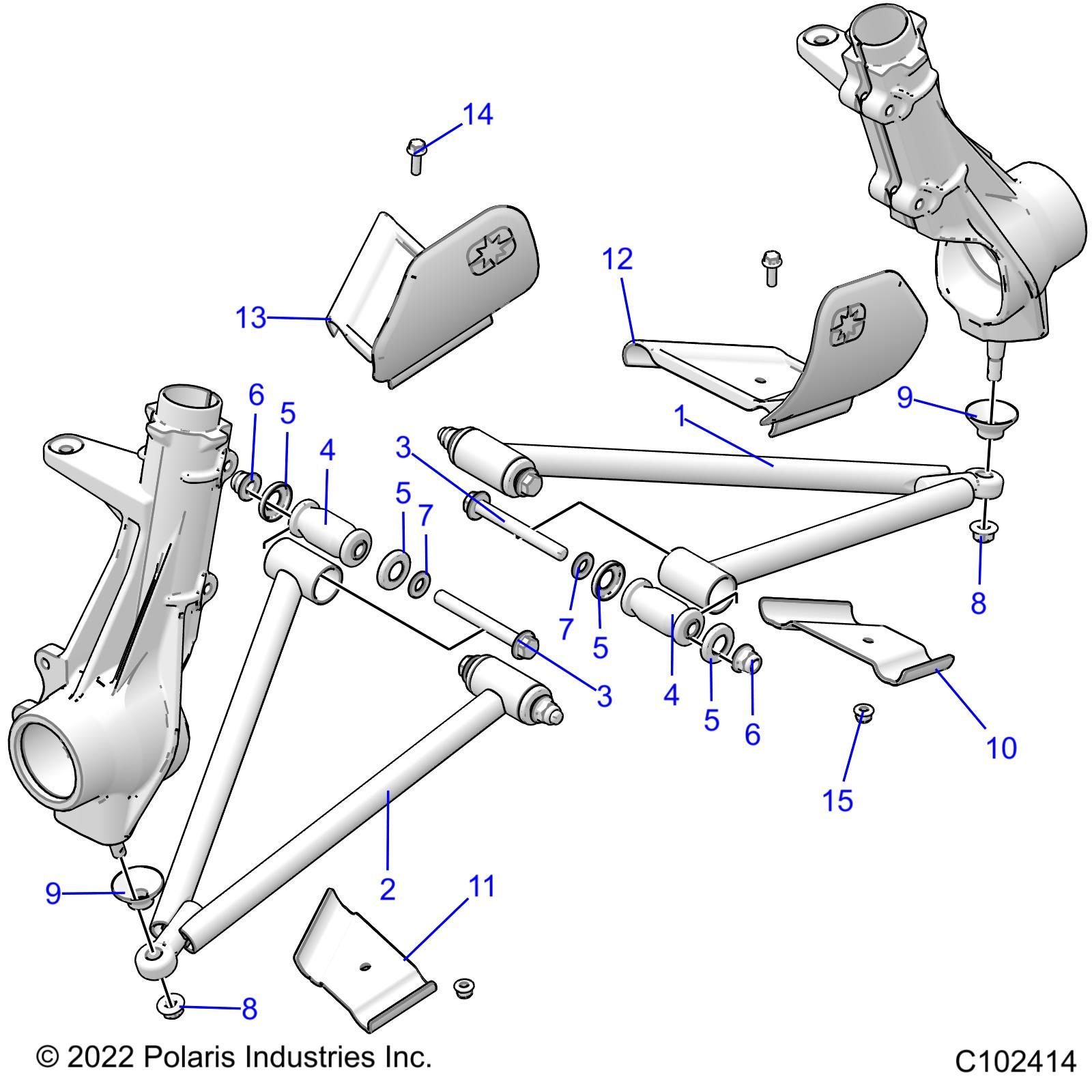 SUSPENSION A ARM AND STRUT MOUNTING POUR SPORTSMAN 570 2023