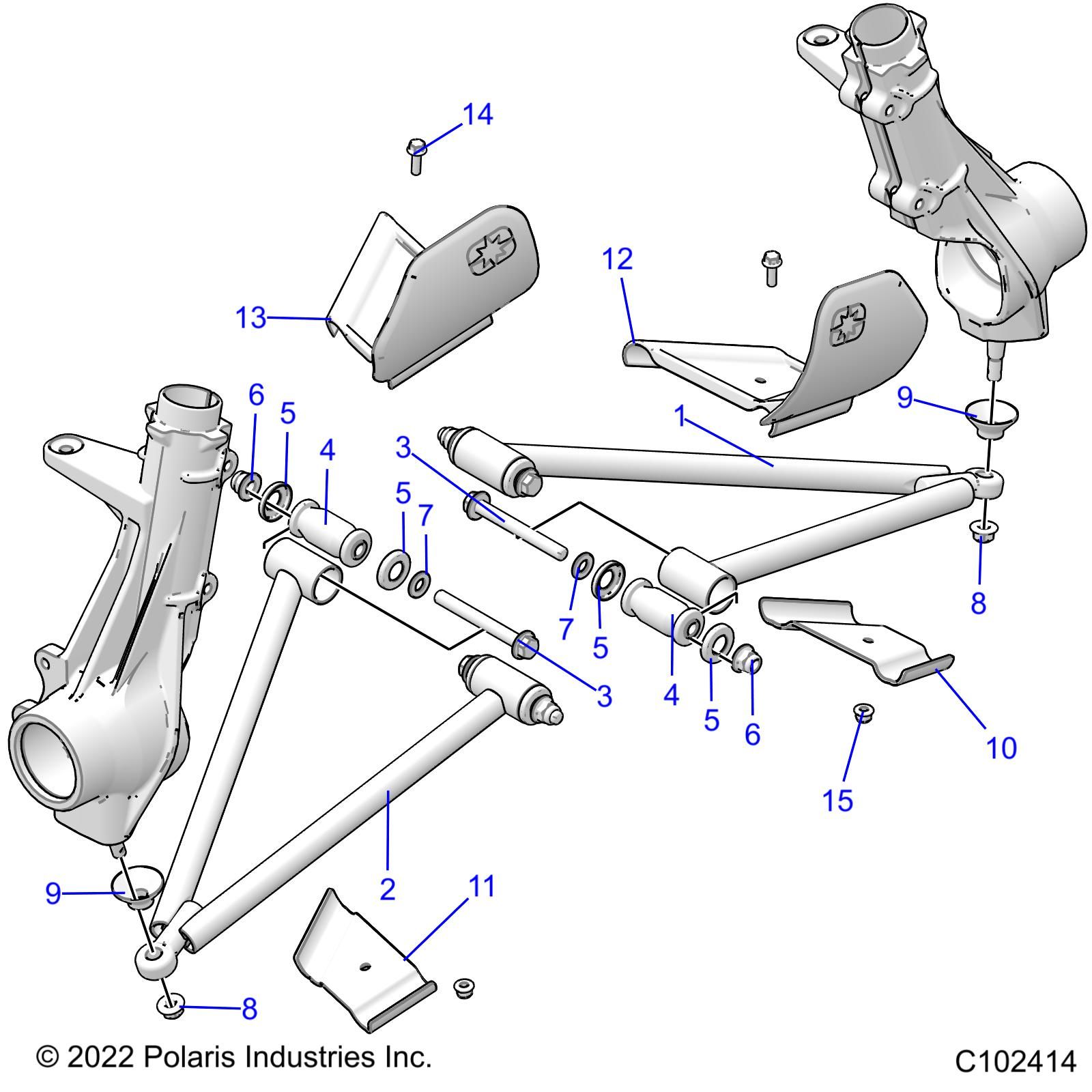 SUSPENSION A ARM AND STRUT MOUNTING POUR SPORTSMAN 570 R03 2023