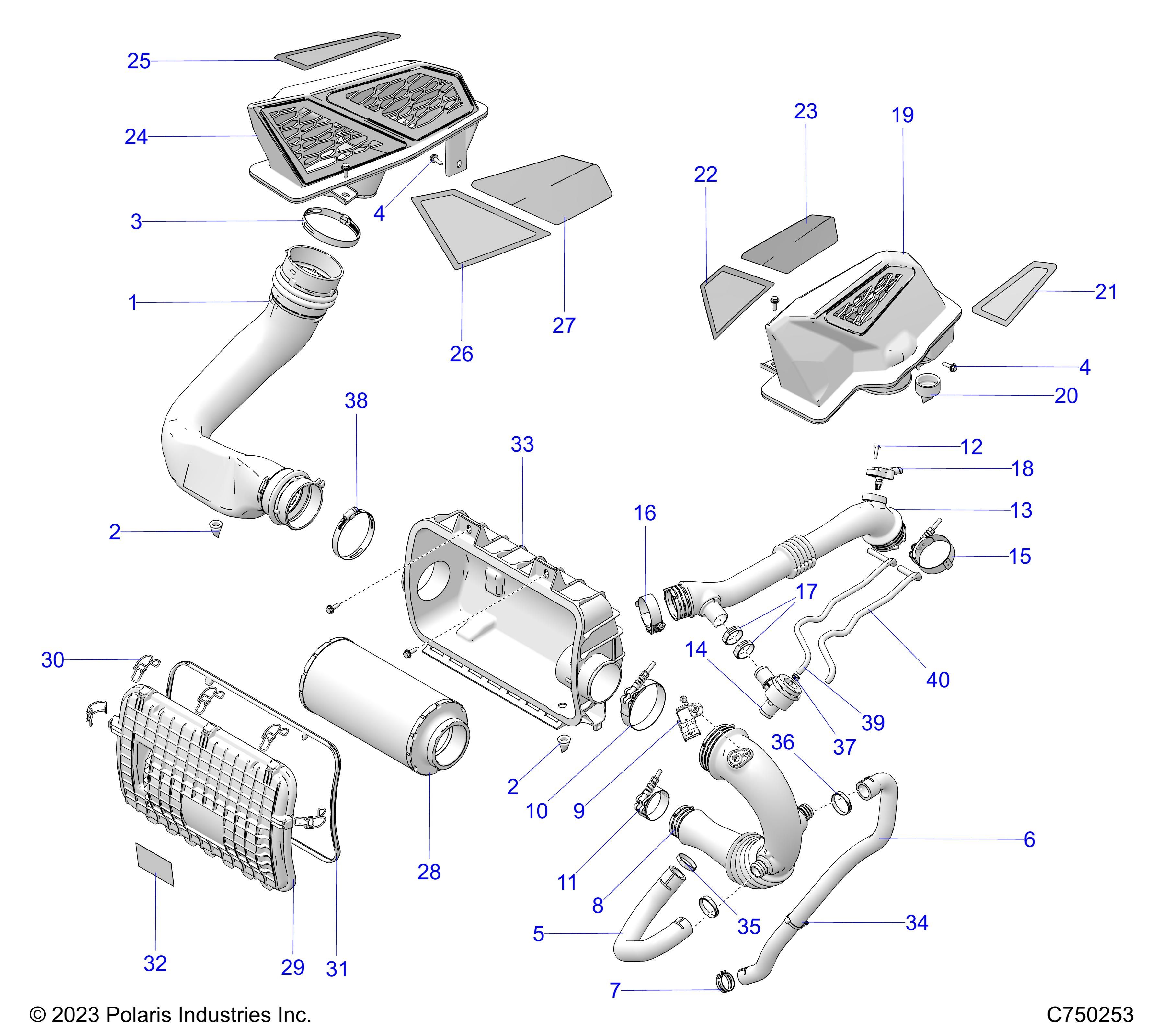 MOTEUR SYSTEME DADMISSION DAIR POUR RZR PRO S PREMIUM 2025