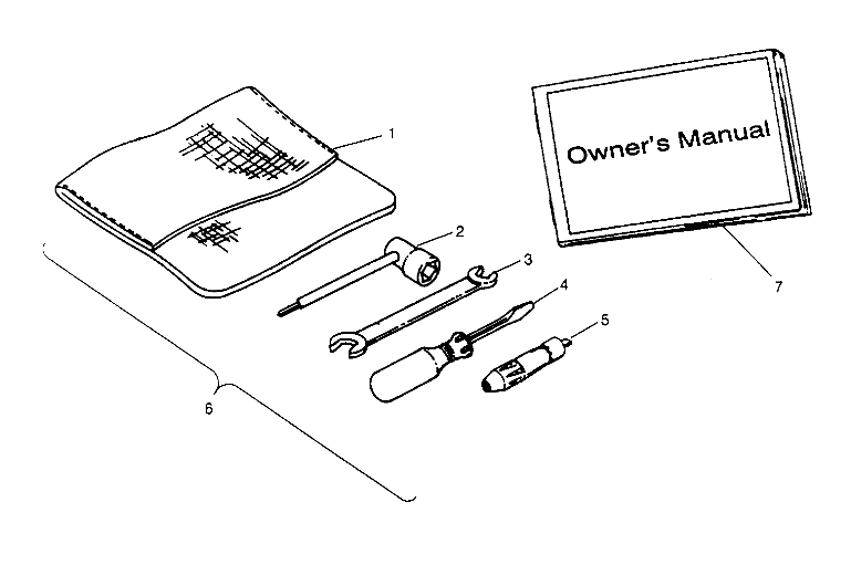REFERENCES TROUSSE A OUTILS POUR 300 4X4 1995