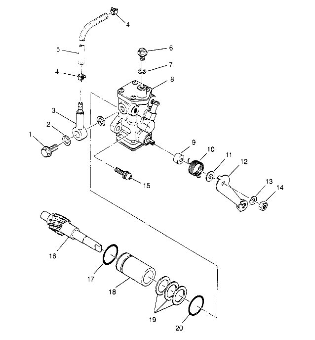 CARROSSERIE ASSEMBLAGE POMPE A HUILE POUR 300 4X4 1995