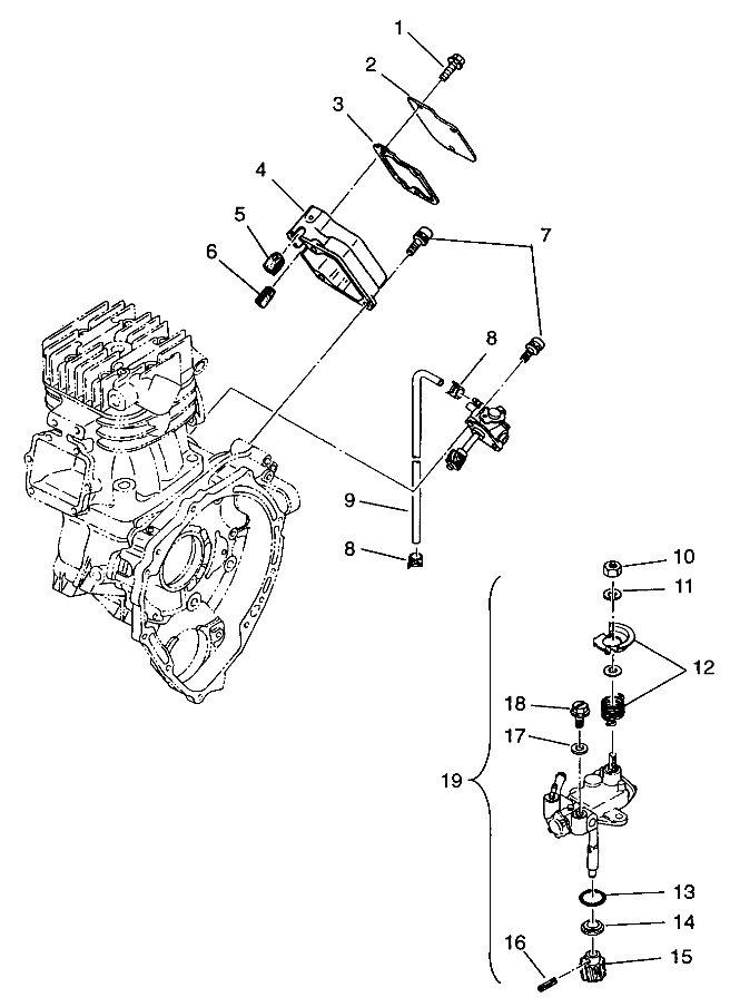 CARROSSERIE POMPE A HUILE POUR BIG BOSS 6X6 400L 1995