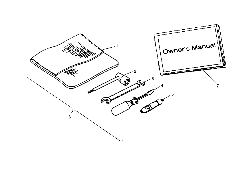 REFERENCES TROUSSE A OUTILS POUR TRAIL BOSS 250 1995