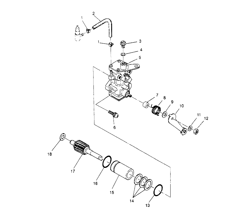 CARROSSERIE ASSEMBLAGE POMPE A HUILE POUR TRAIL BOSS 250 1995