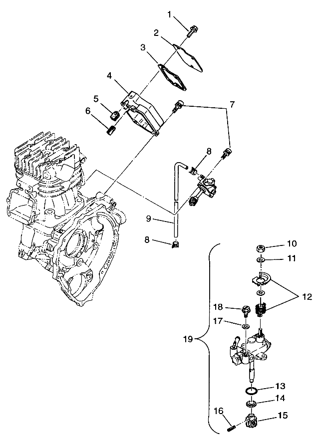 CARROSSERIE POMPE A HUILE POUR SCRAMBLER 1996